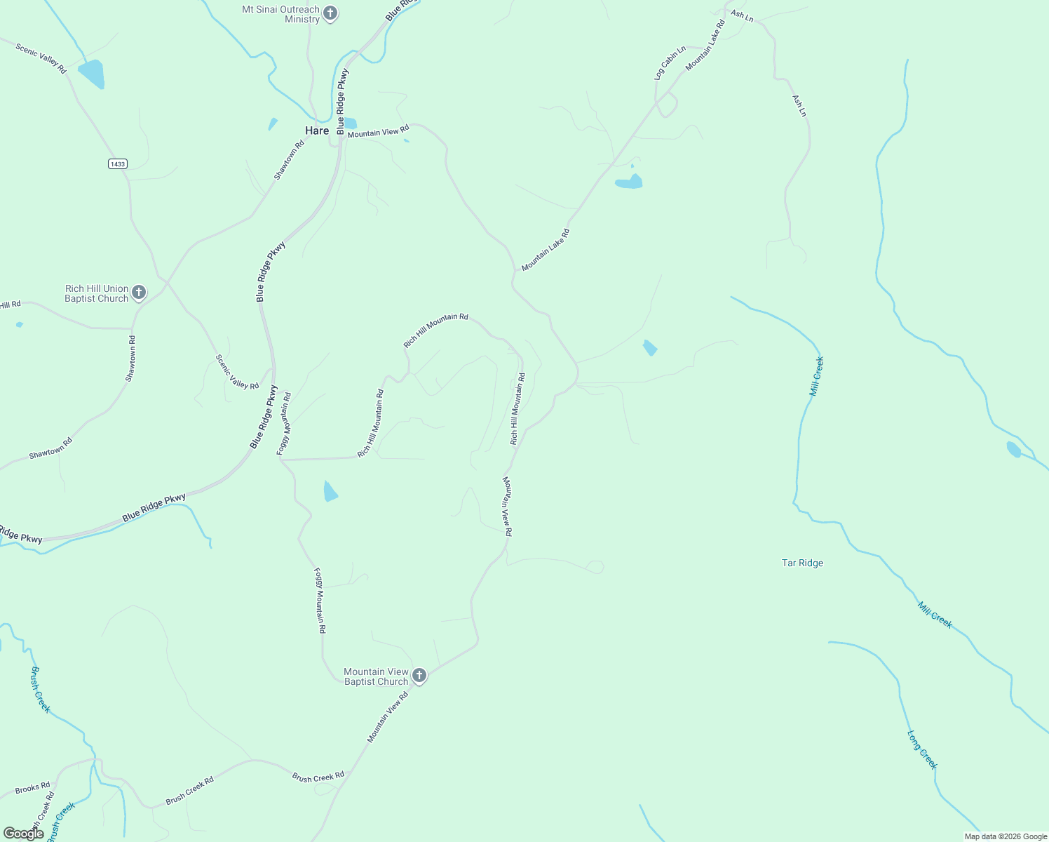 map of restaurants, bars, coffee shops, grocery stores, and more near 54 Todd Mountain Lane in Alleghany