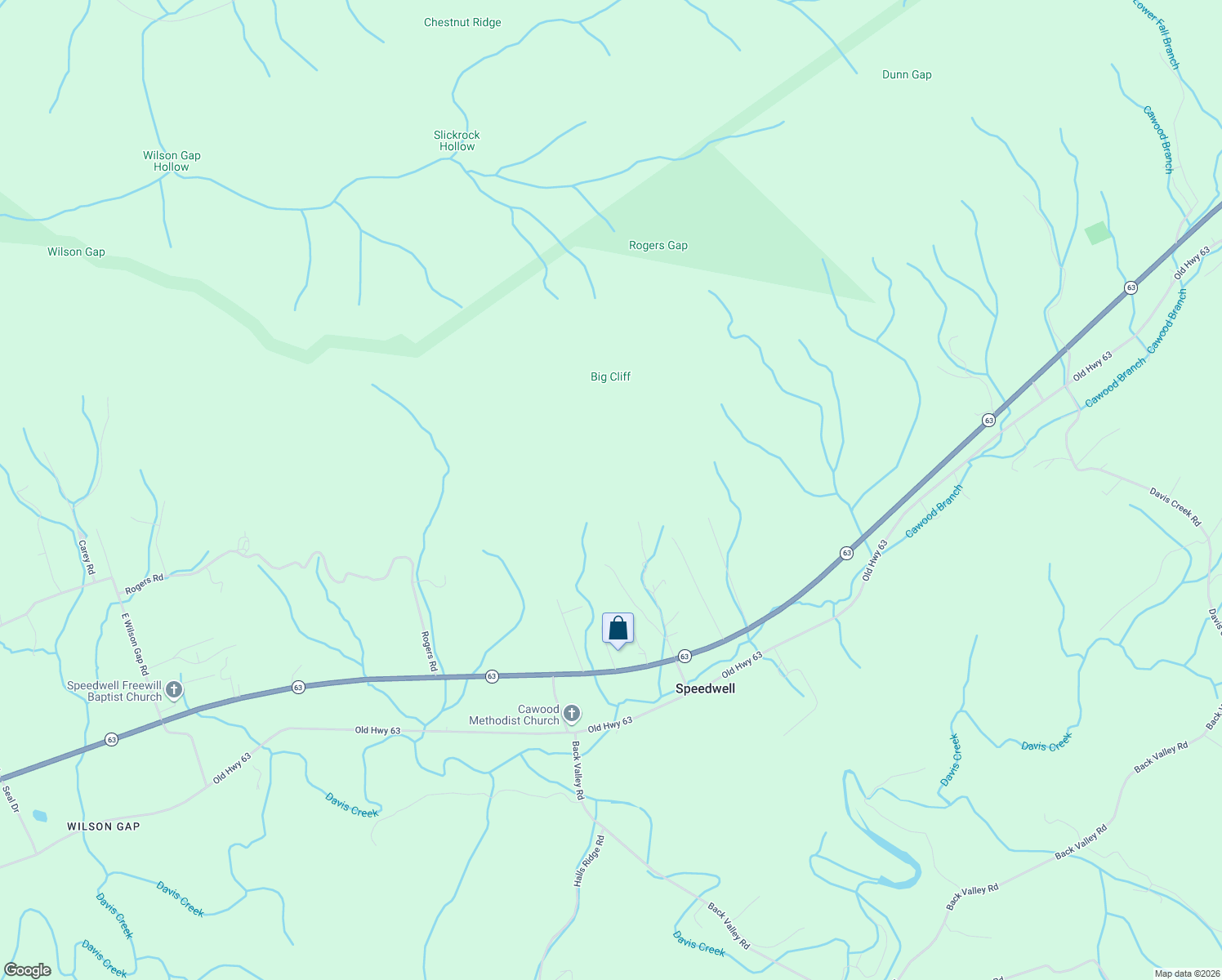 map of restaurants, bars, coffee shops, grocery stores, and more near 226 Pebley Hollow Road in Speedwell