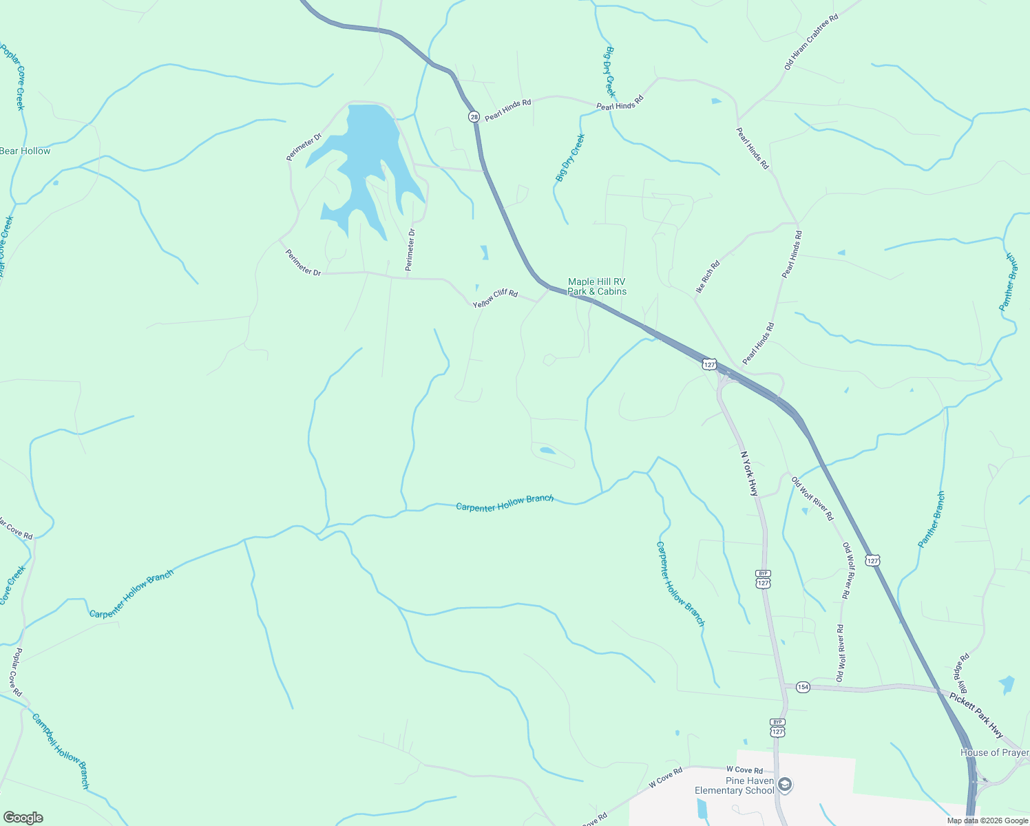 map of restaurants, bars, coffee shops, grocery stores, and more near 1072 Star Point Road in Jamestown