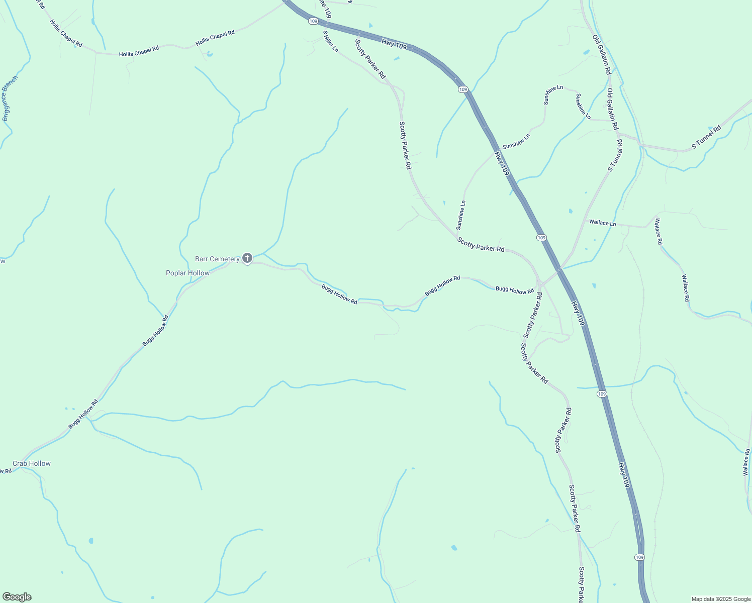 map of restaurants, bars, coffee shops, grocery stores, and more near 915 Bugg Hollow Road in Gallatin