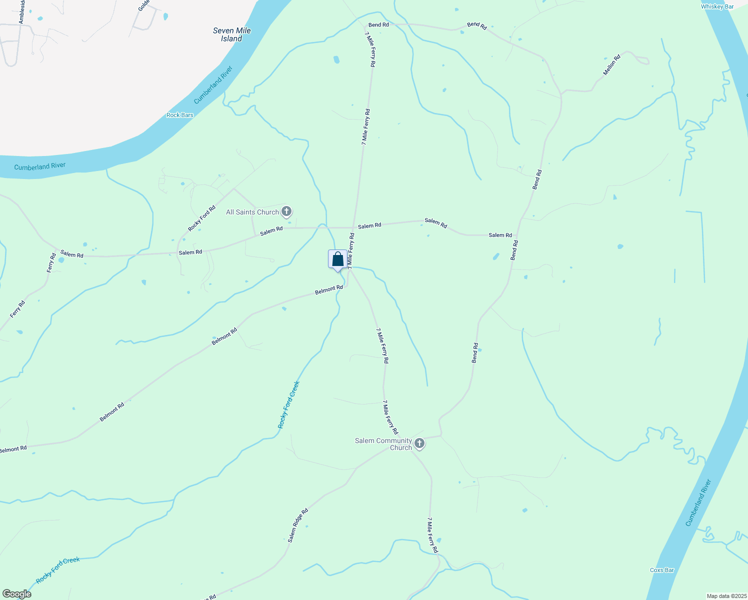 map of restaurants, bars, coffee shops, grocery stores, and more near 1939 7 Mile Ferry Road in Clarksville