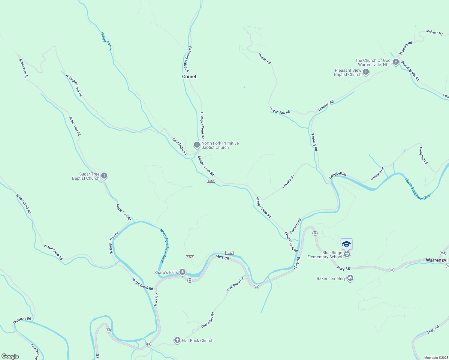 map of restaurants, bars, coffee shops, grocery stores, and more near 898 Staggs Creek Road in Warrensville