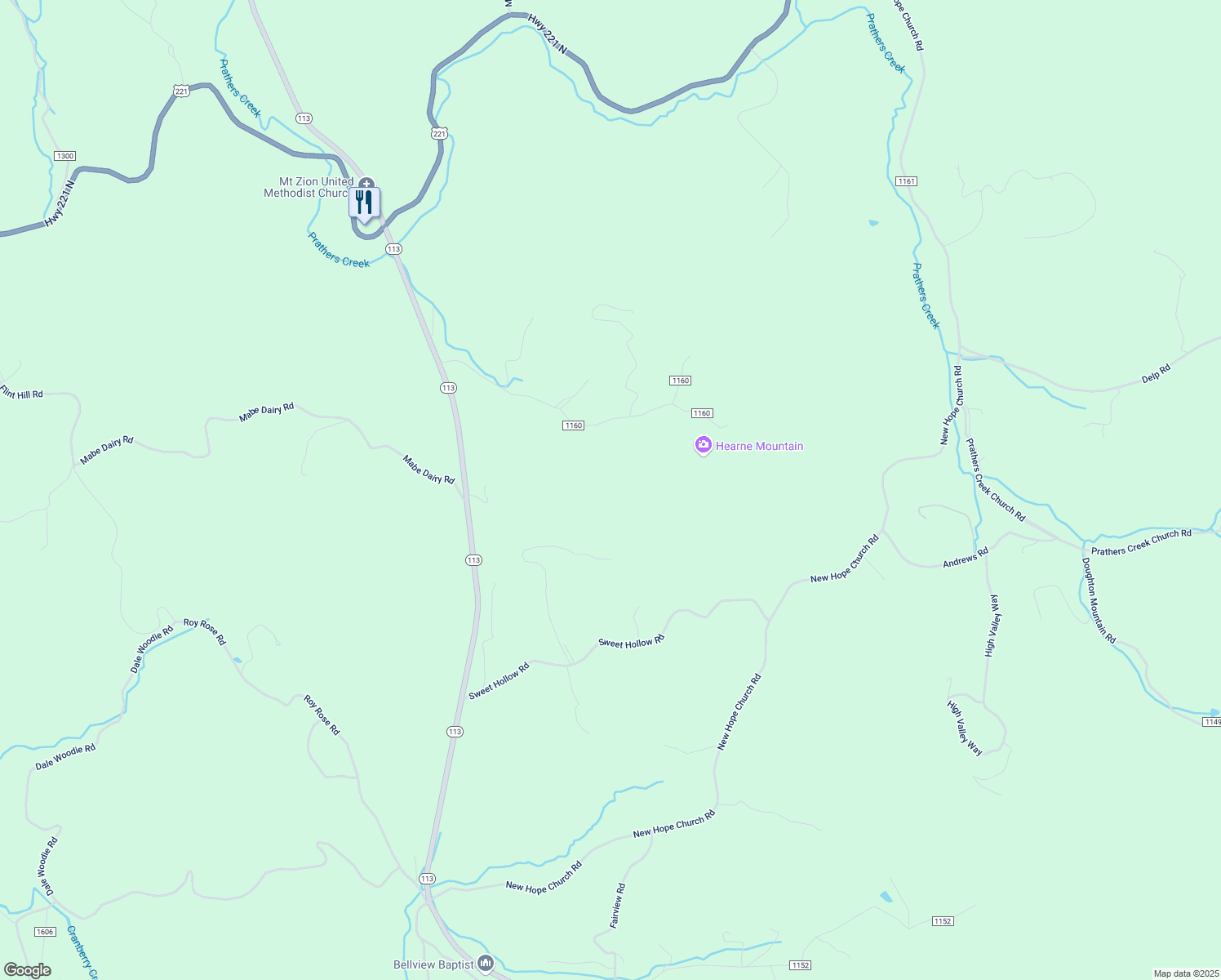 map of restaurants, bars, coffee shops, grocery stores, and more near 500 Brady Road in Laurel Springs