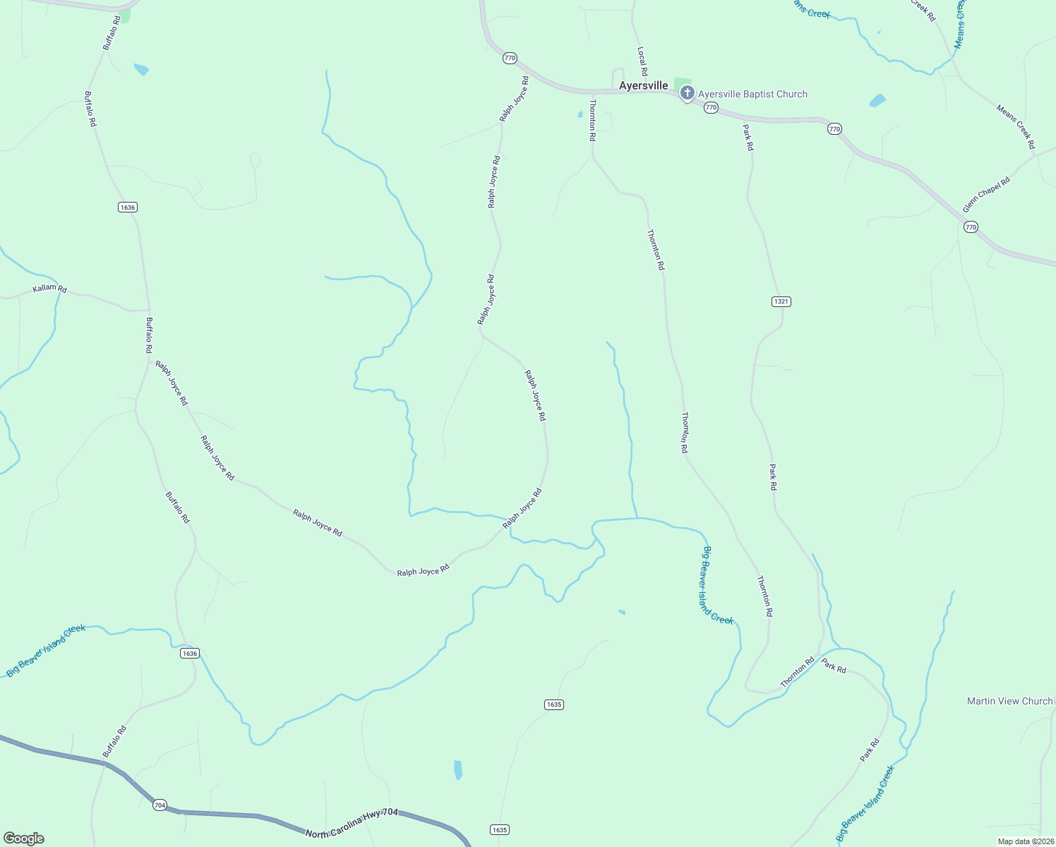 map of restaurants, bars, coffee shops, grocery stores, and more near 1662 Ralph Joyce Road in Sandy Ridge