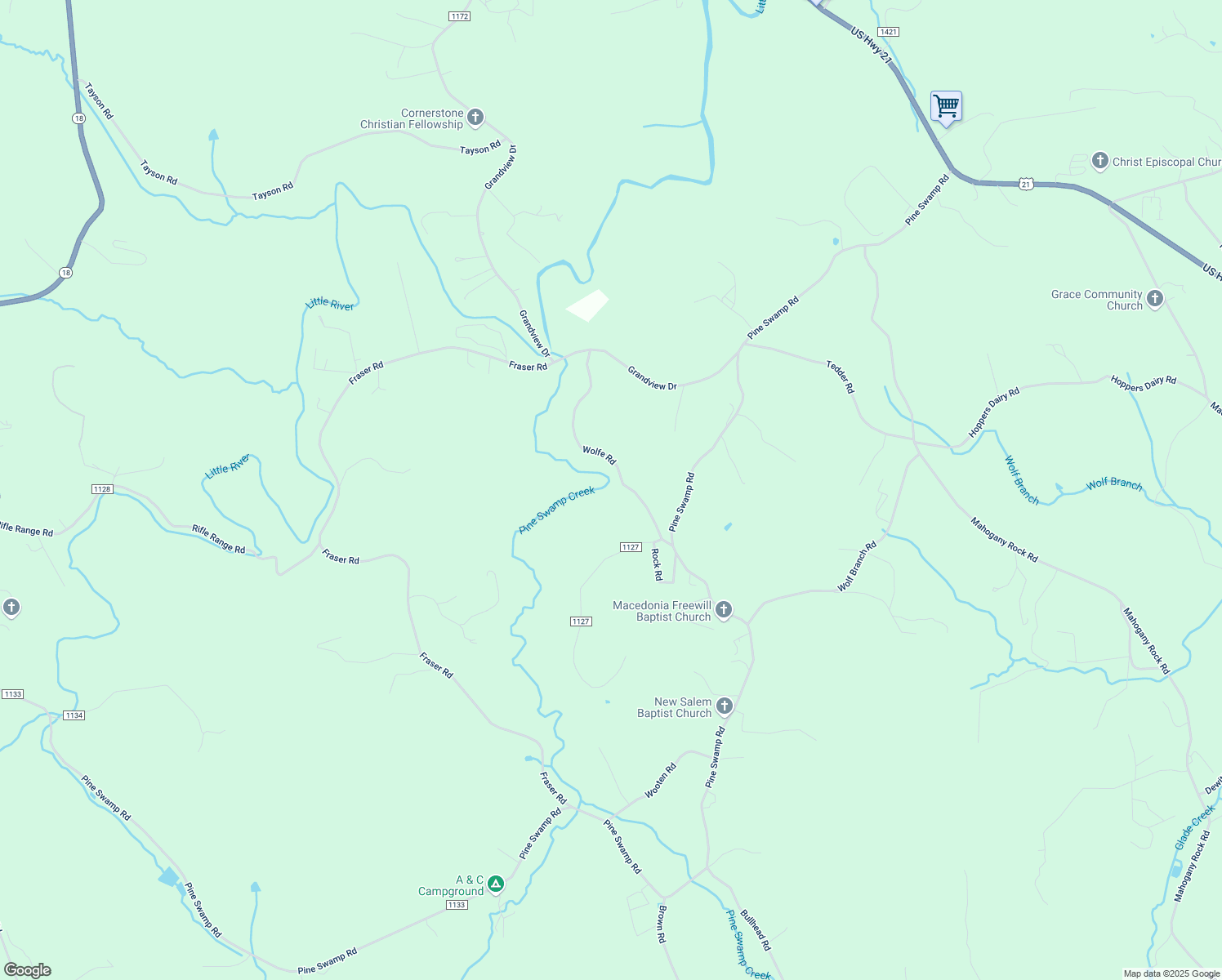 map of restaurants, bars, coffee shops, grocery stores, and more near 491 Wolfe Road in Sparta