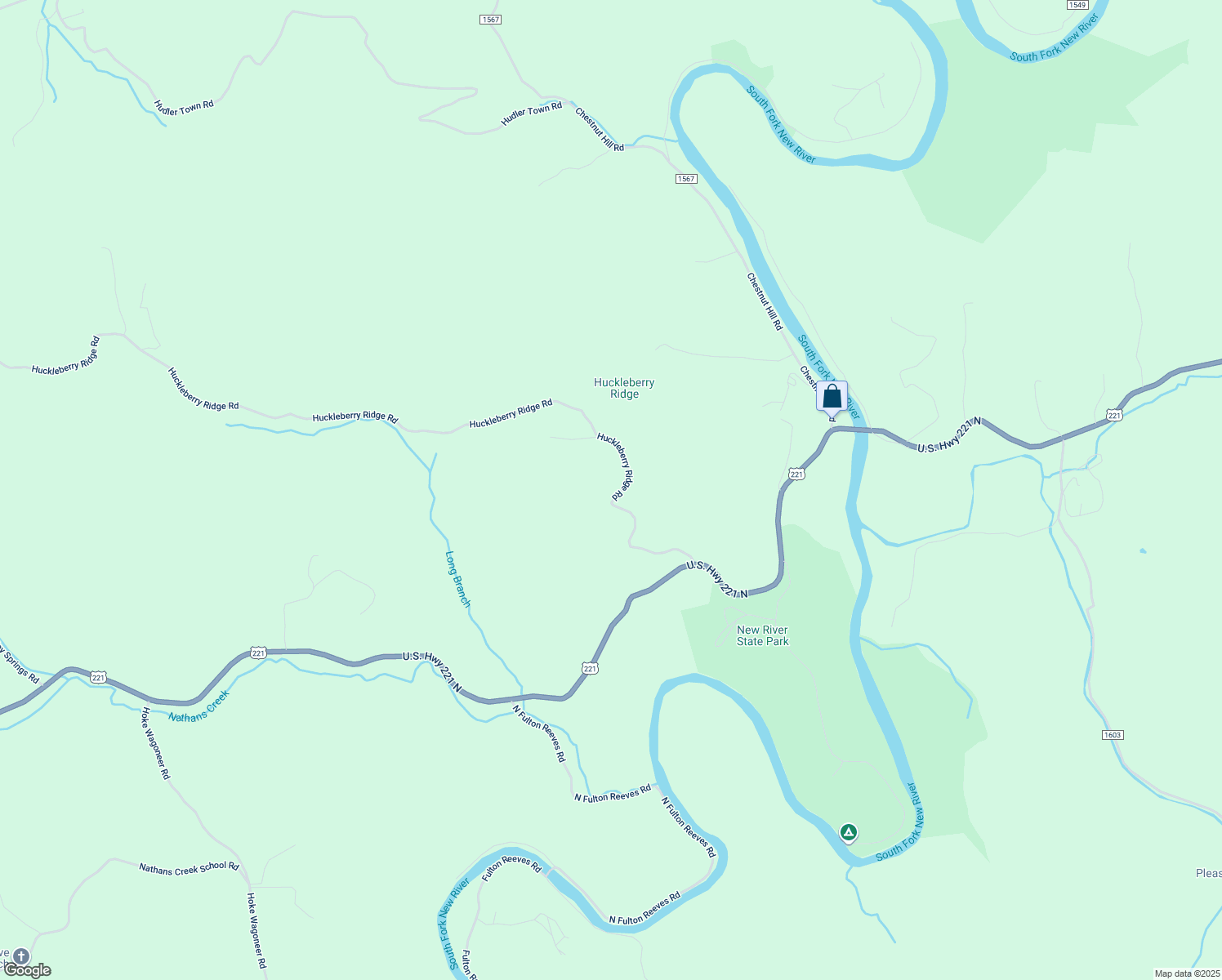 map of restaurants, bars, coffee shops, grocery stores, and more near 3950 Huckleberry Ridge Road in Crumpler
