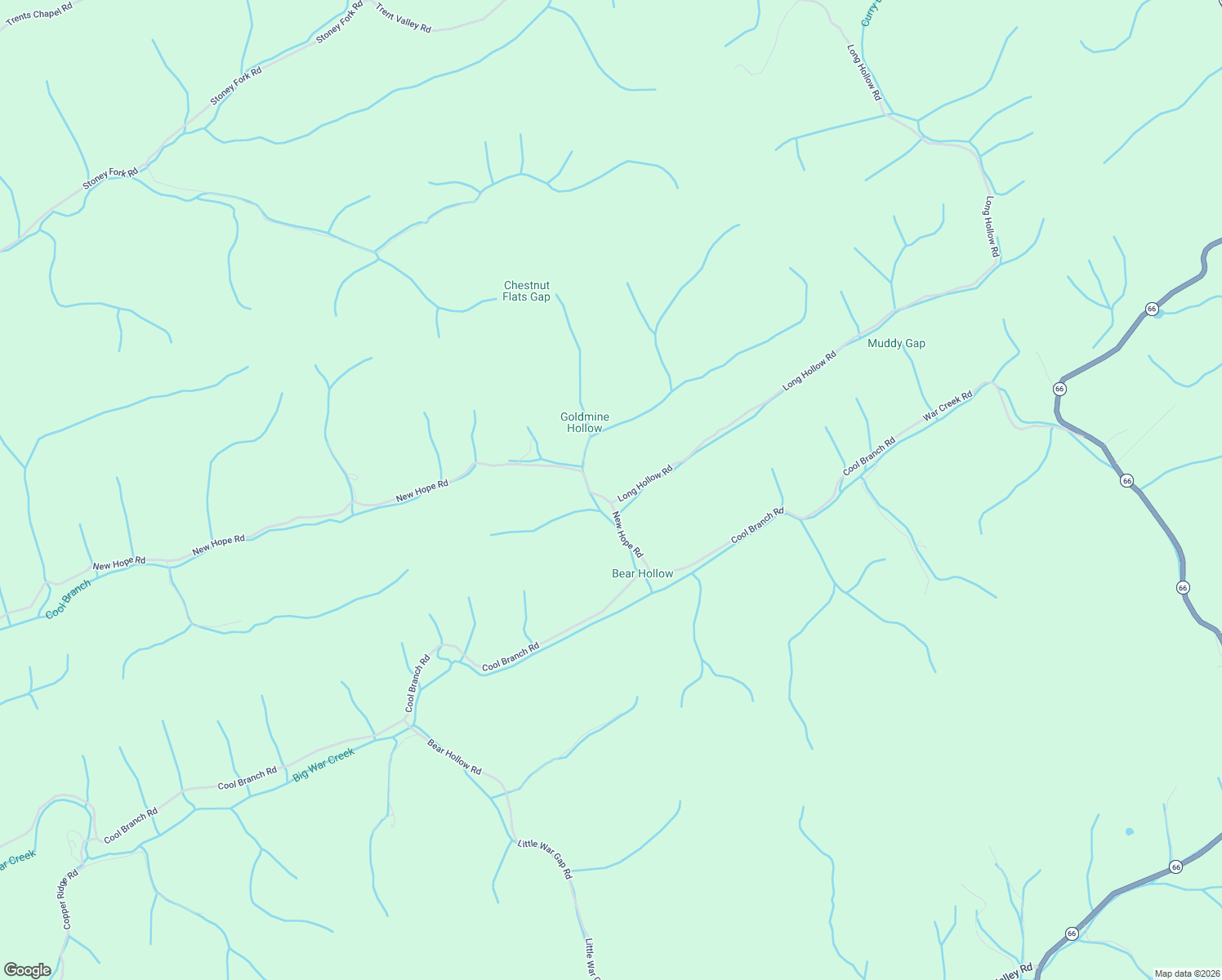 map of restaurants, bars, coffee shops, grocery stores, and more near 2934 New Hope Road in Sneedville