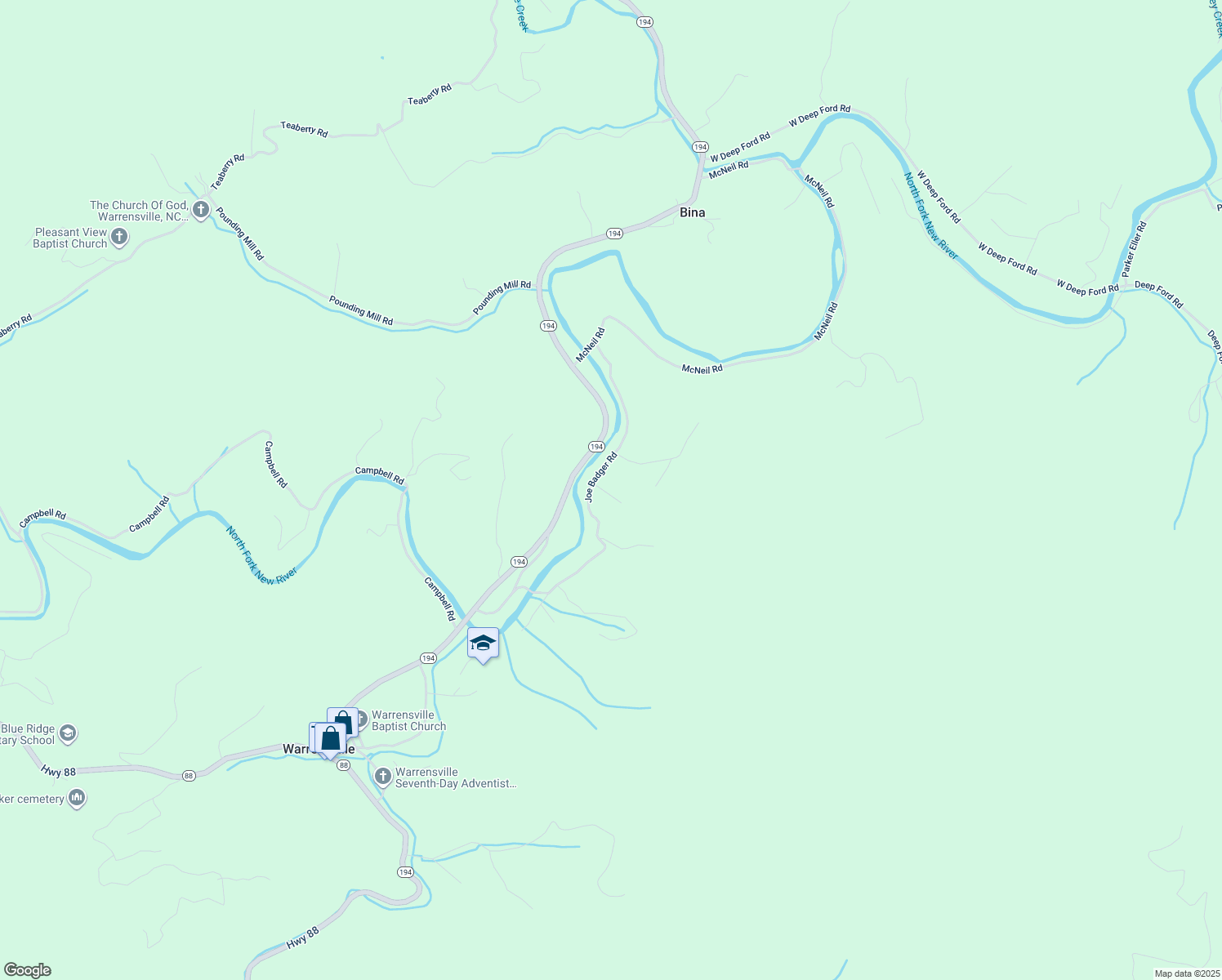map of restaurants, bars, coffee shops, grocery stores, and more near 167 Swindlers Ridge Road in Warrensville