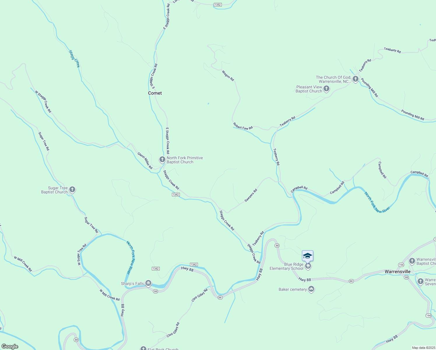 map of restaurants, bars, coffee shops, grocery stores, and more near 301 Hartsoe Road in Warrensville