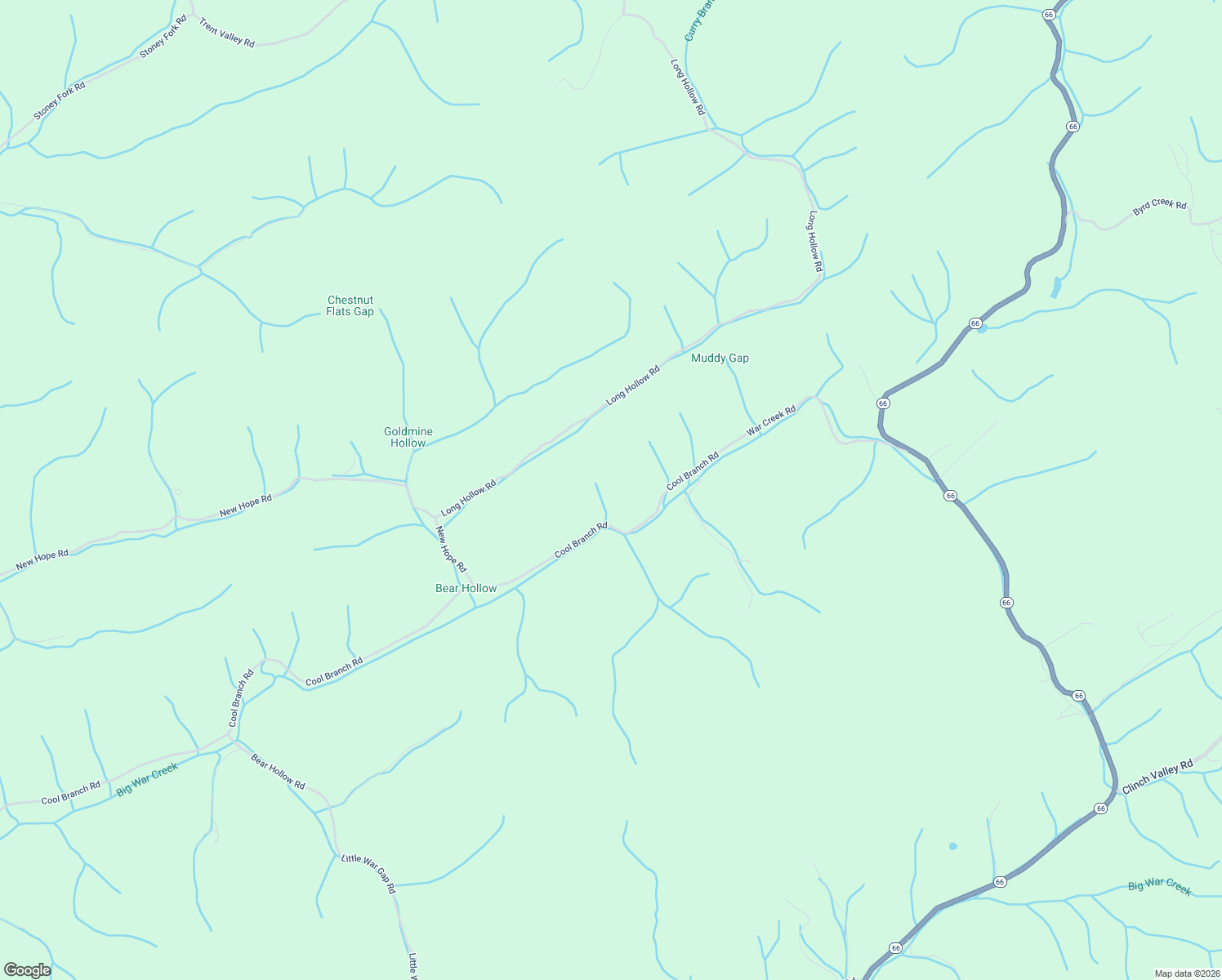map of restaurants, bars, coffee shops, grocery stores, and more near 4545 Cool Branch Road in Treadway