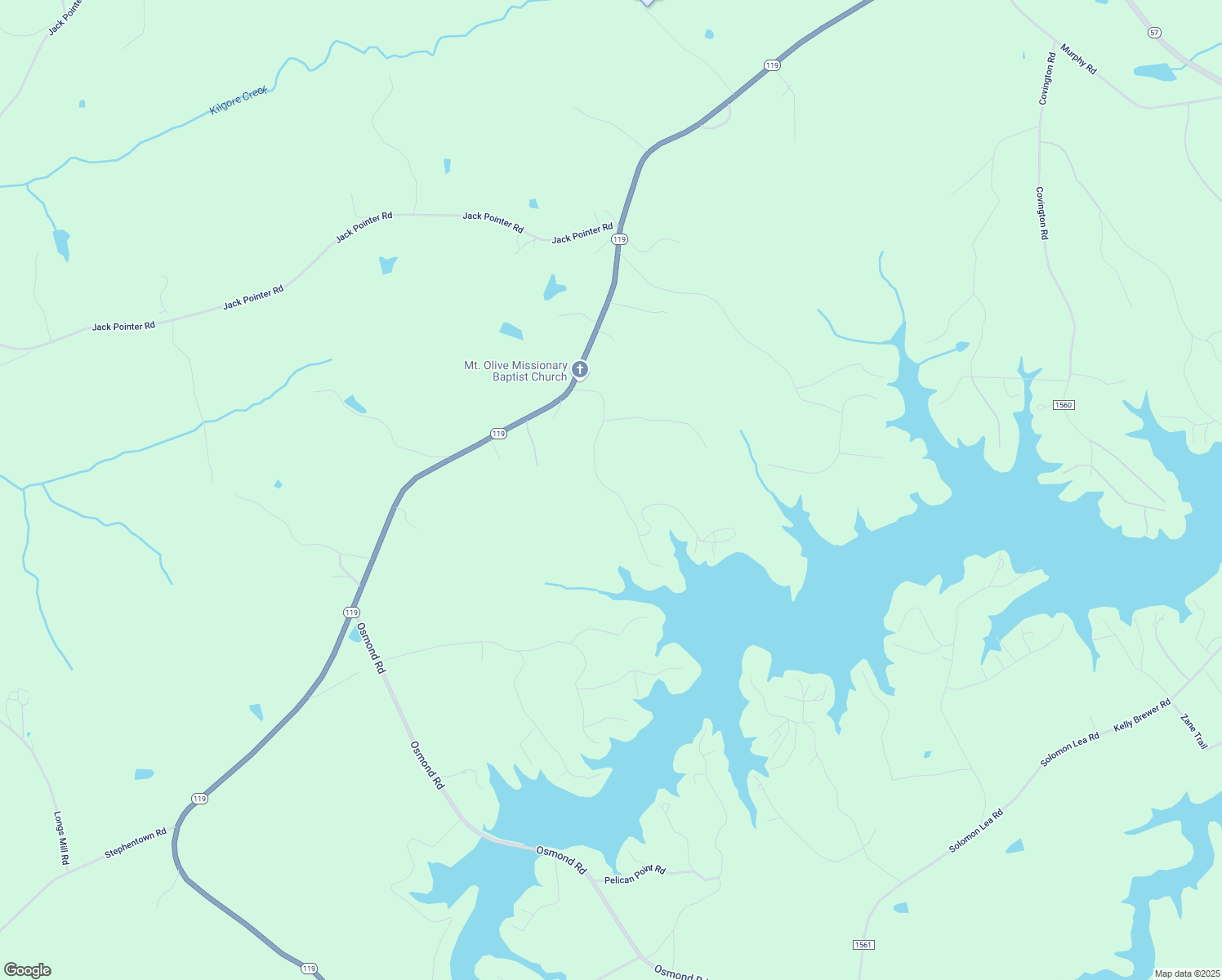 map of restaurants, bars, coffee shops, grocery stores, and more near White Deer Lane in Caswell County