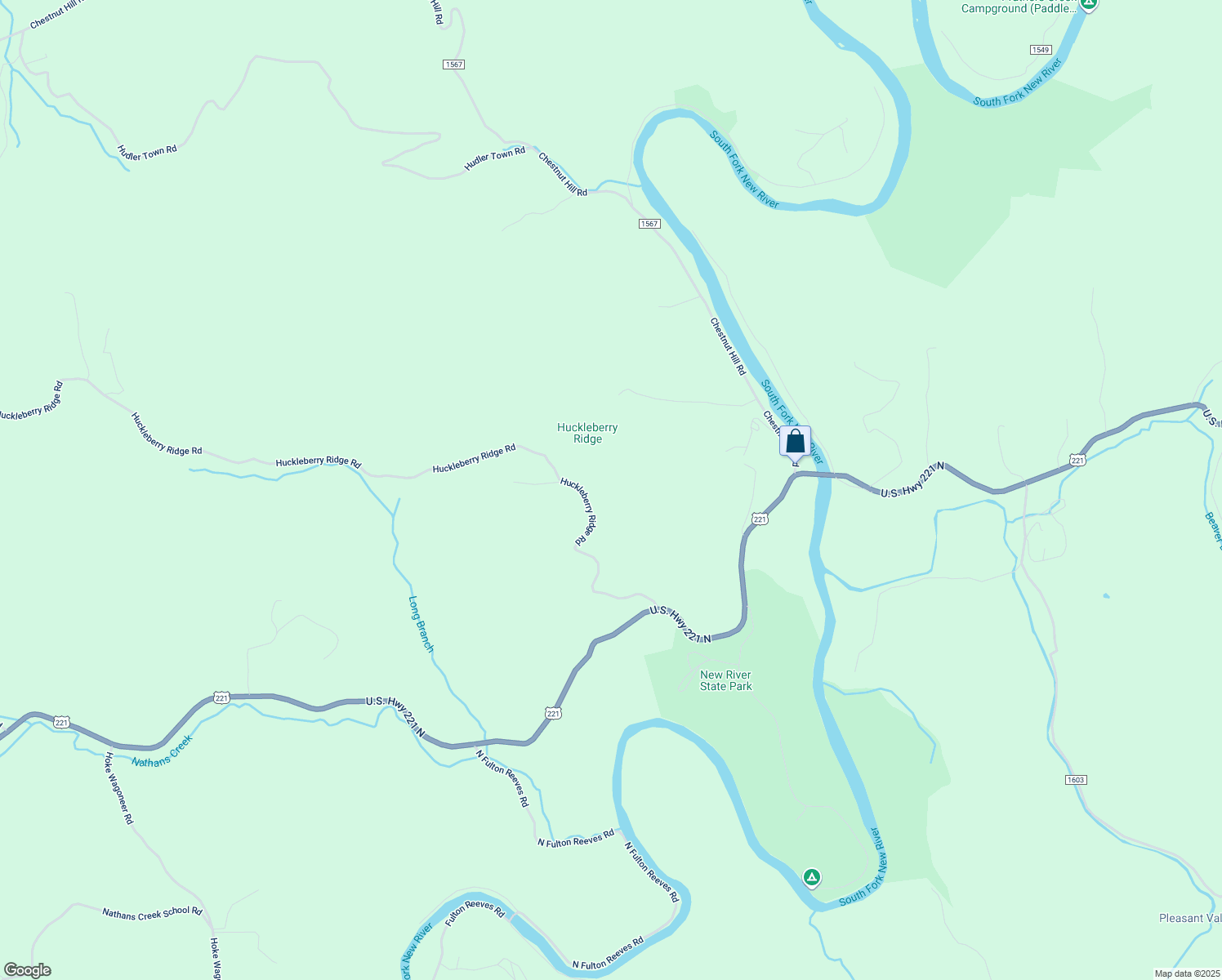 map of restaurants, bars, coffee shops, grocery stores, and more near 3777 Huckleberry Ridge Road in Crumpler