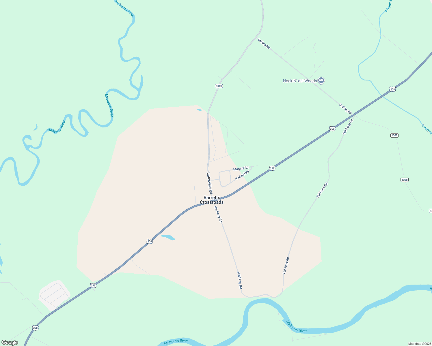 map of restaurants, bars, coffee shops, grocery stores, and more near 202 Bryantville Park Road in Como