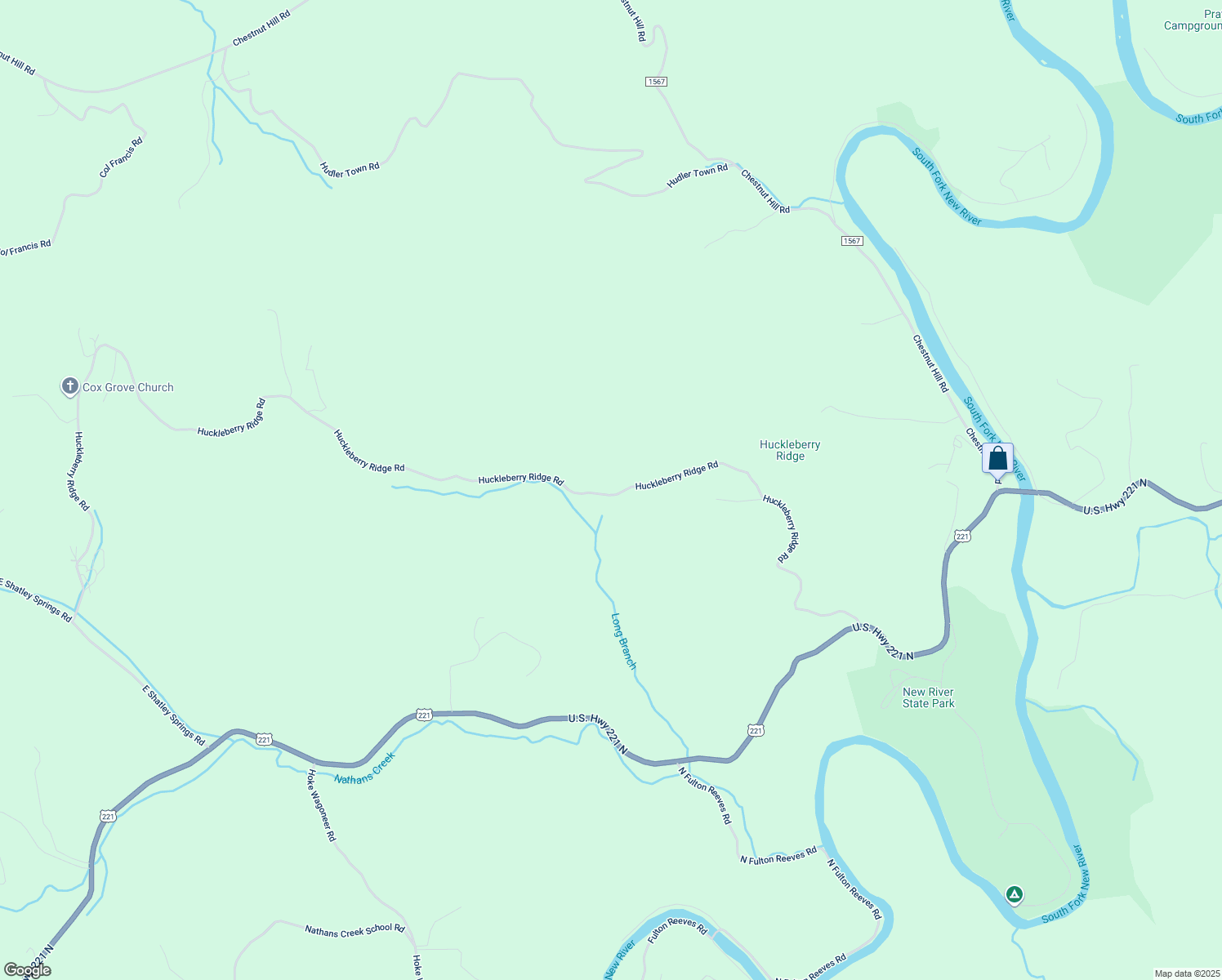 map of restaurants, bars, coffee shops, grocery stores, and more near 3101 Huckleberry Ridge Road in Crumpler