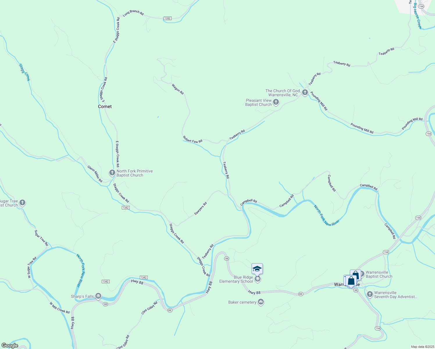 map of restaurants, bars, coffee shops, grocery stores, and more near 1023 Teaberry Road in Warrensville
