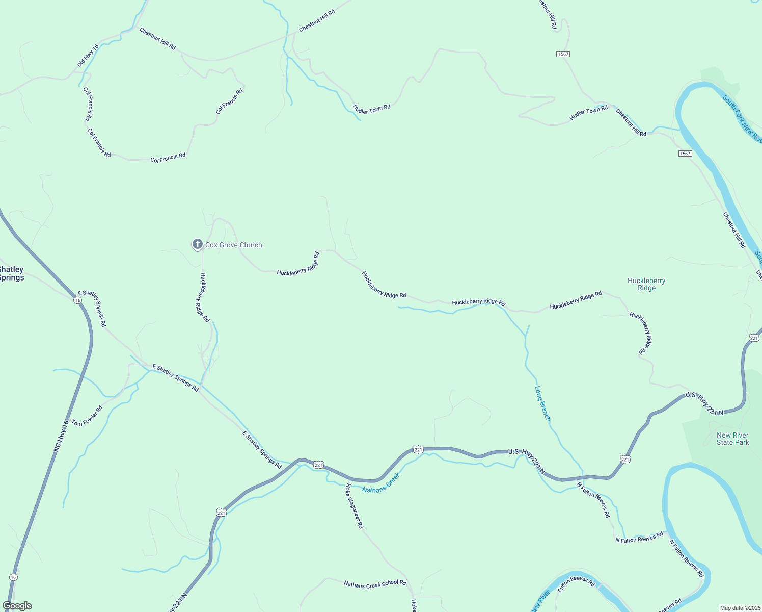 map of restaurants, bars, coffee shops, grocery stores, and more near 2288 Huckleberry Ridge Road in Crumpler