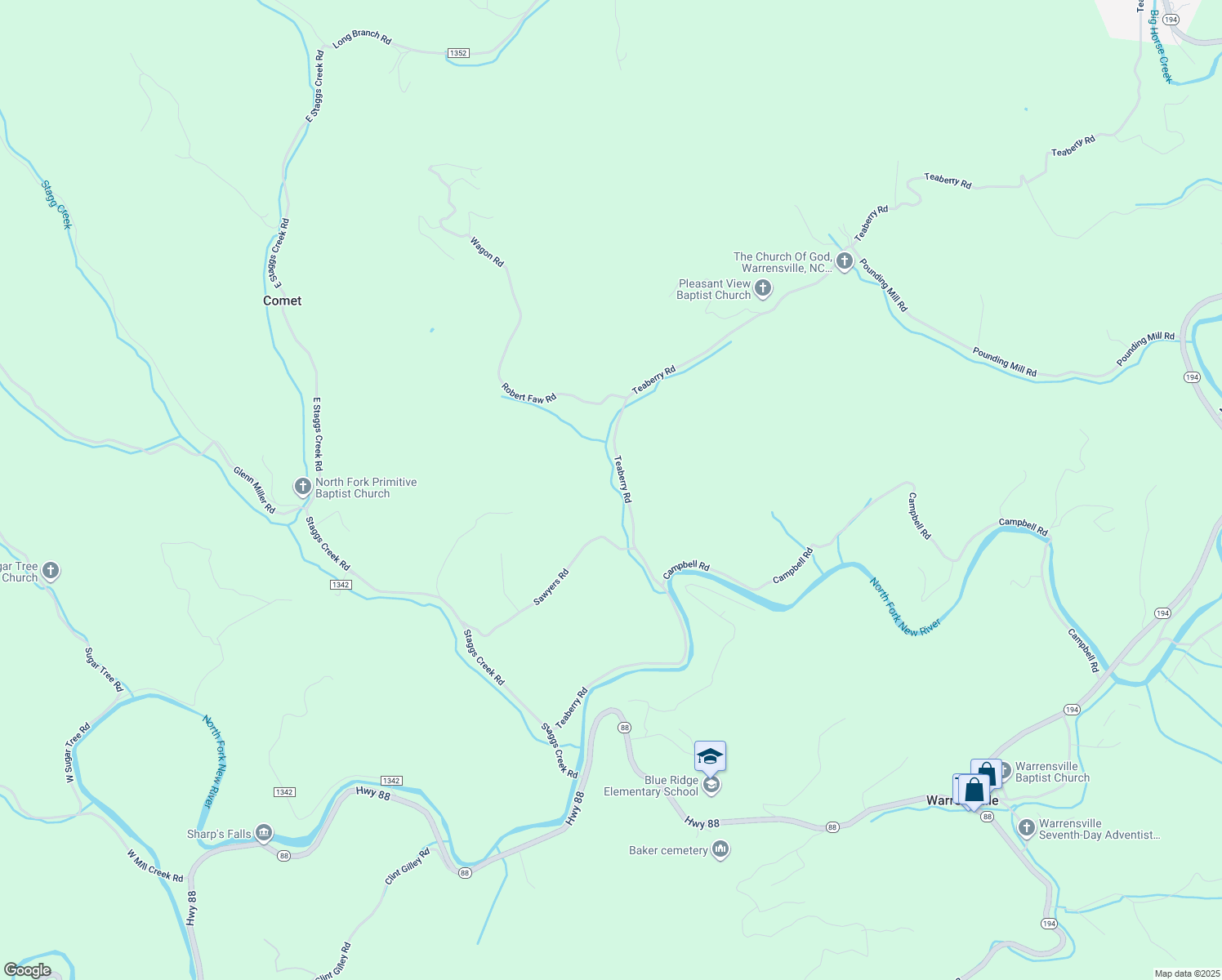 map of restaurants, bars, coffee shops, grocery stores, and more near 1021 Teaberry Road in Warrensville