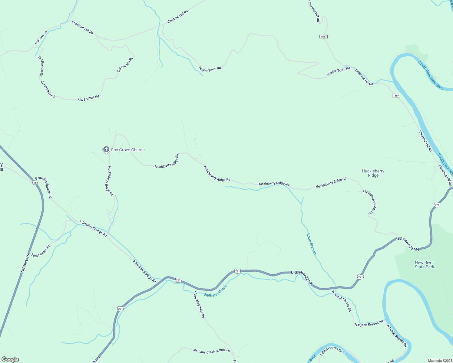 map of restaurants, bars, coffee shops, grocery stores, and more near 2362 Huckleberry Ridge Road in Crumpler