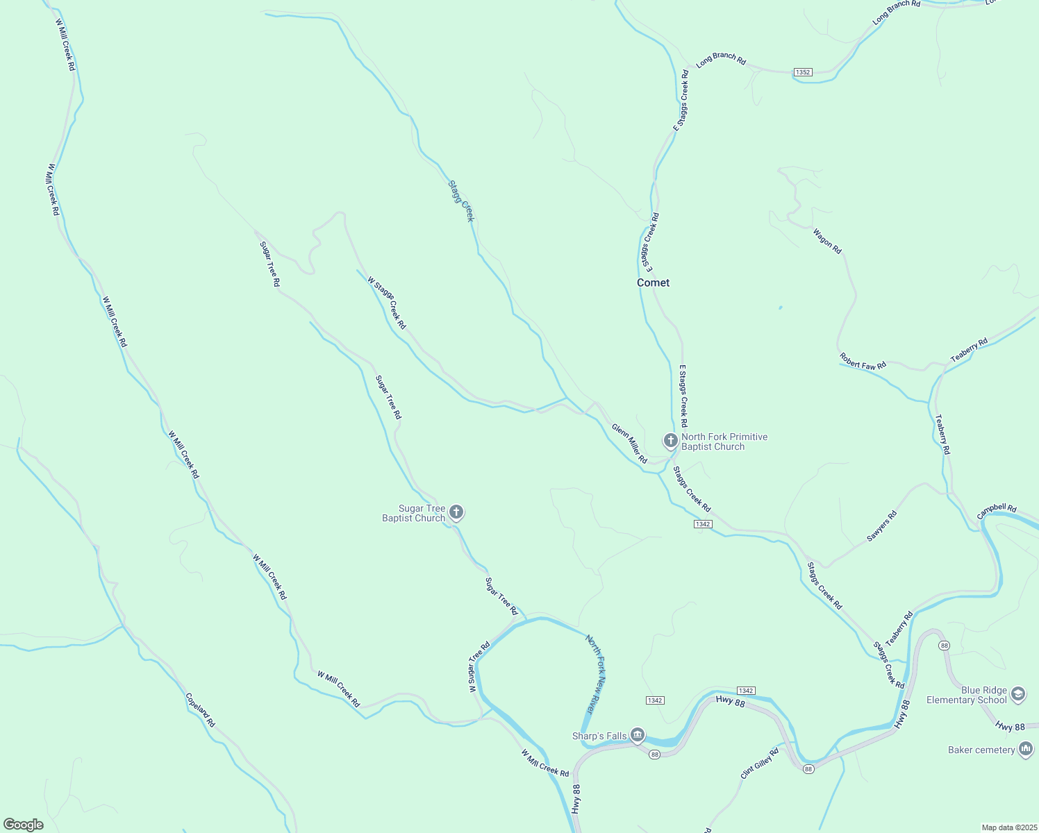 map of restaurants, bars, coffee shops, grocery stores, and more near 315 West Staggs Creek Road in Warrensville
