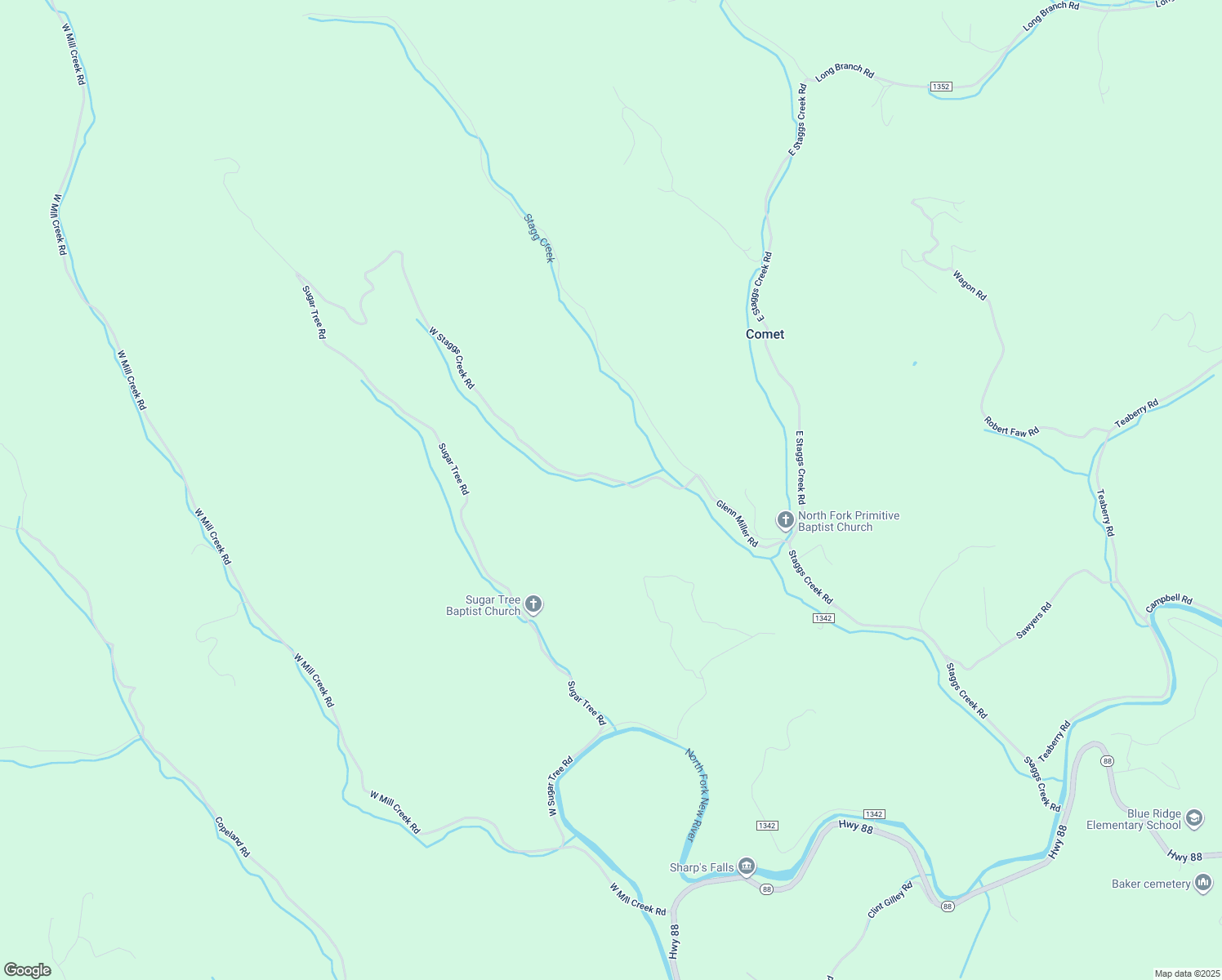 map of restaurants, bars, coffee shops, grocery stores, and more near 315 West Staggs Creek Road in Warrensville