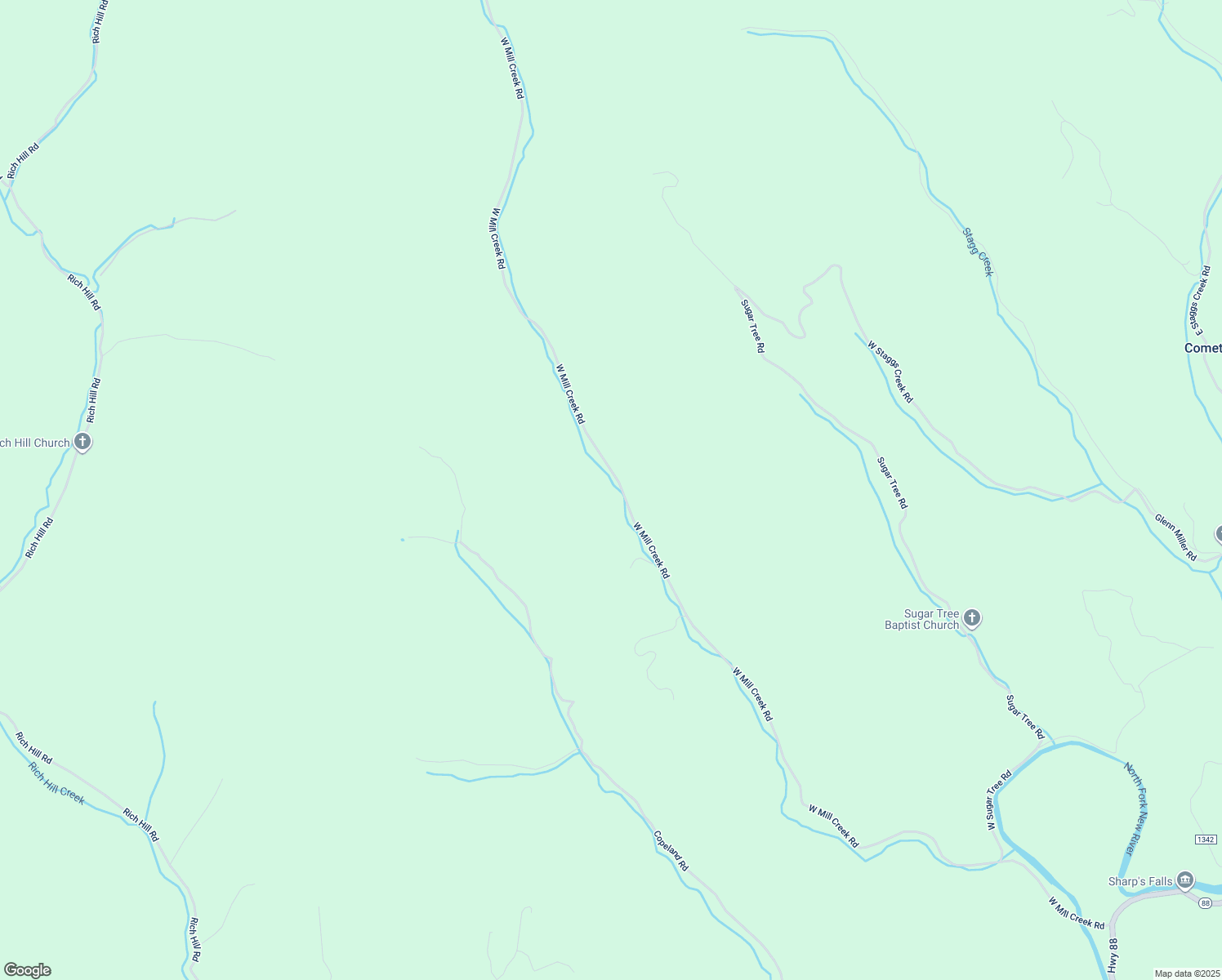 map of restaurants, bars, coffee shops, grocery stores, and more near 2161 West Mill Creek Road in Warrensville