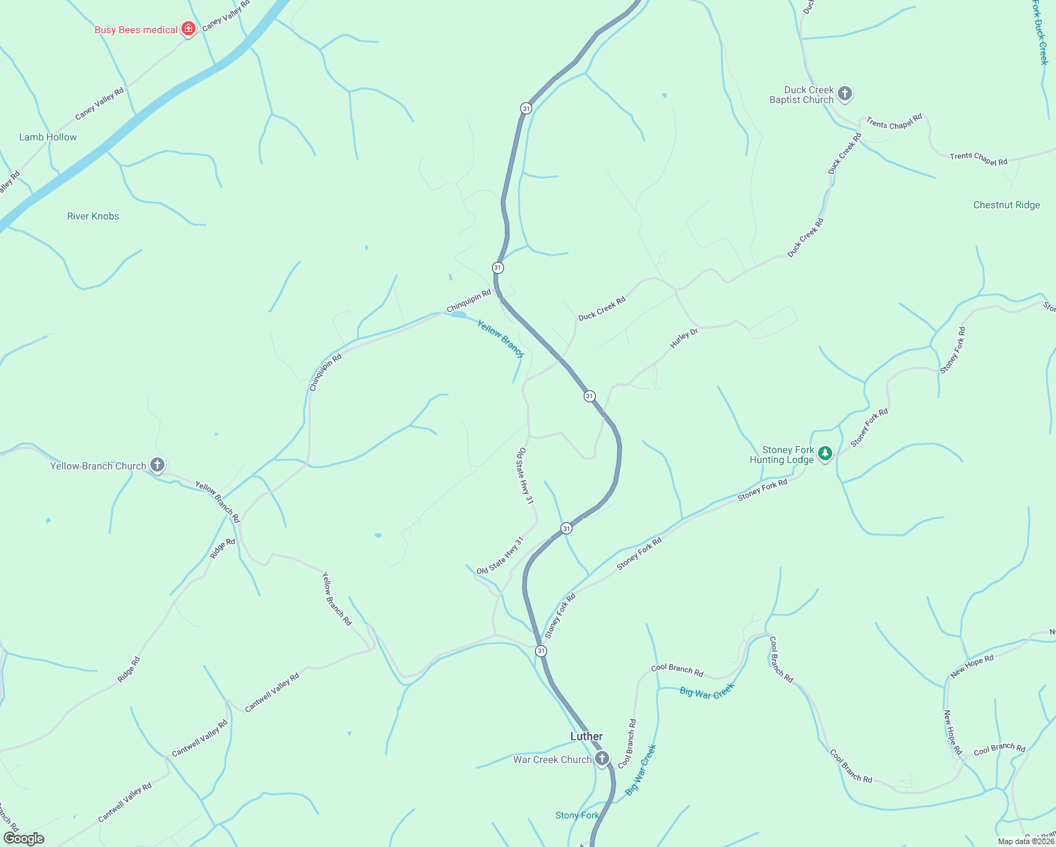 map of restaurants, bars, coffee shops, grocery stores, and more near 601 Ridgeview Lane in Sneedville