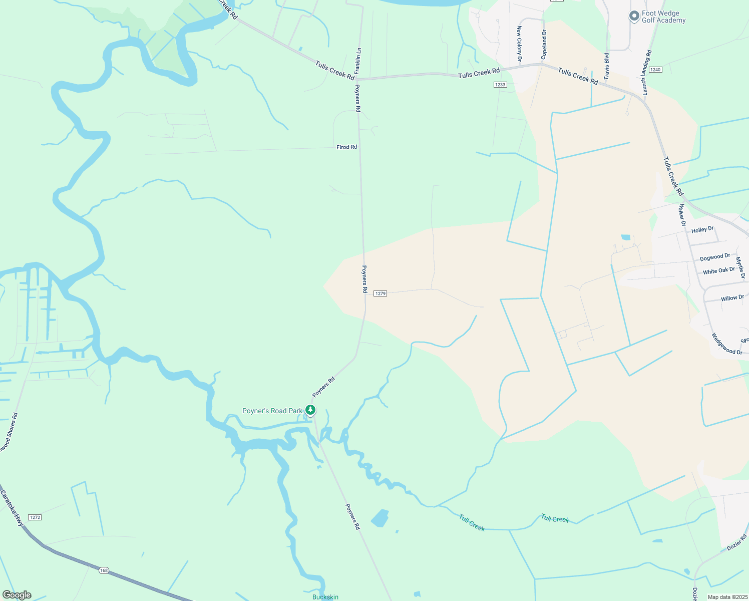map of restaurants, bars, coffee shops, grocery stores, and more near 327 Poyners Road in Moyock