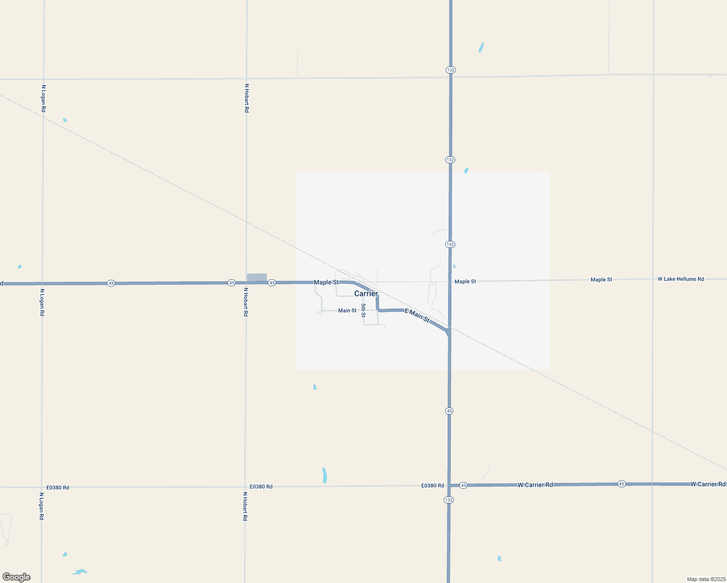 map of restaurants, bars, coffee shops, grocery stores, and more near 5th Street in Carrier