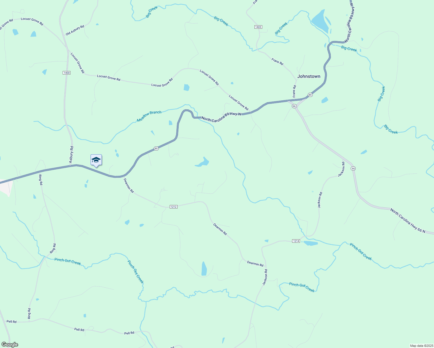 map of restaurants, bars, coffee shops, grocery stores, and more near 1347 Dearmin Road in Westfield
