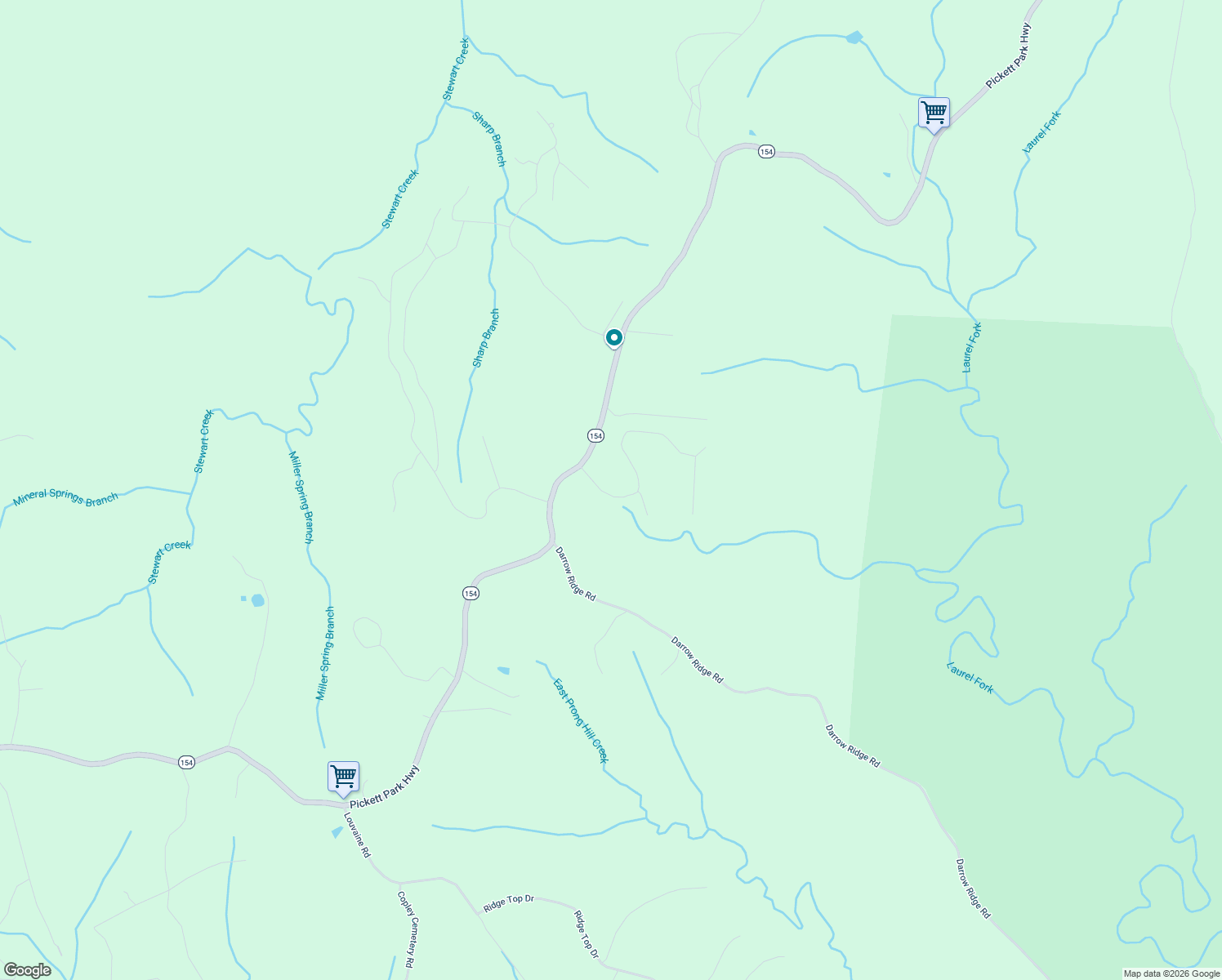map of restaurants, bars, coffee shops, grocery stores, and more near 811 Steeplechase Drive in Jamestown