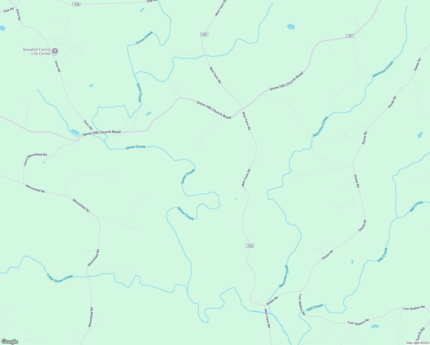 map of restaurants, bars, coffee shops, grocery stores, and more near 2416 Moir Farm Road in Lawsonville