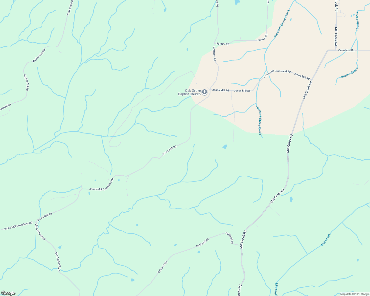 map of restaurants, bars, coffee shops, grocery stores, and more near 4920 Jones Mill Crossland Rd in Puryear