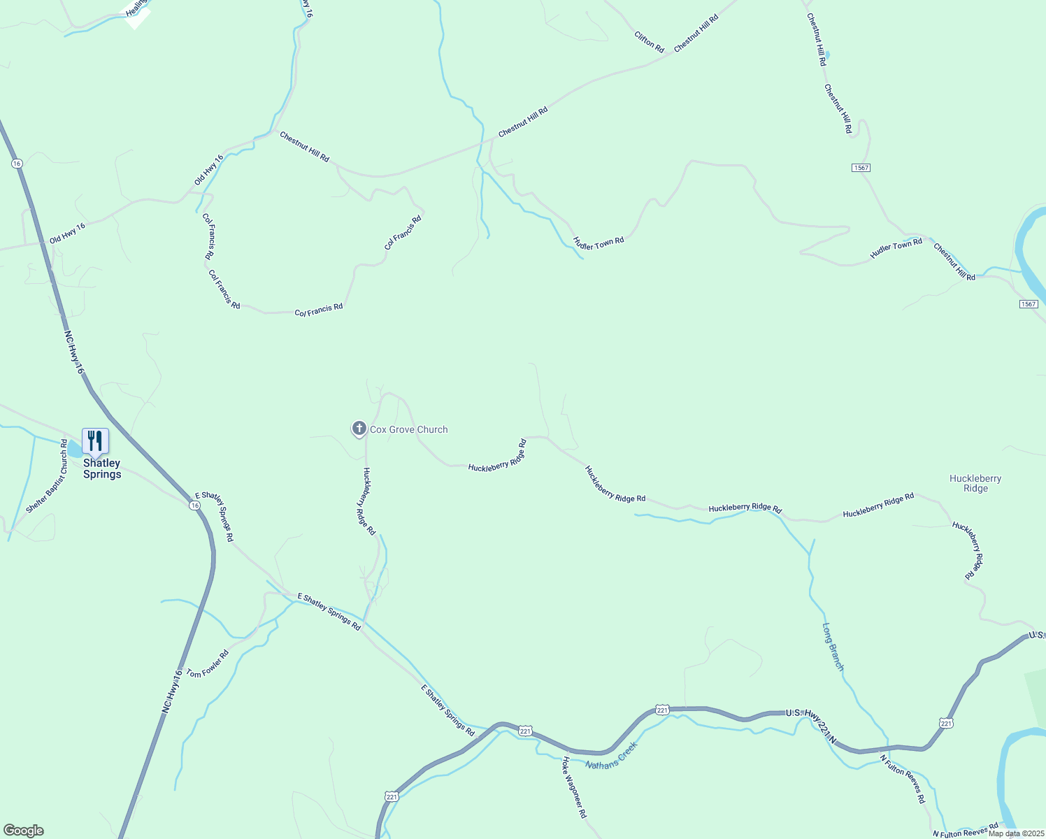 map of restaurants, bars, coffee shops, grocery stores, and more near 125 Hidden Hollow Road in Crumpler