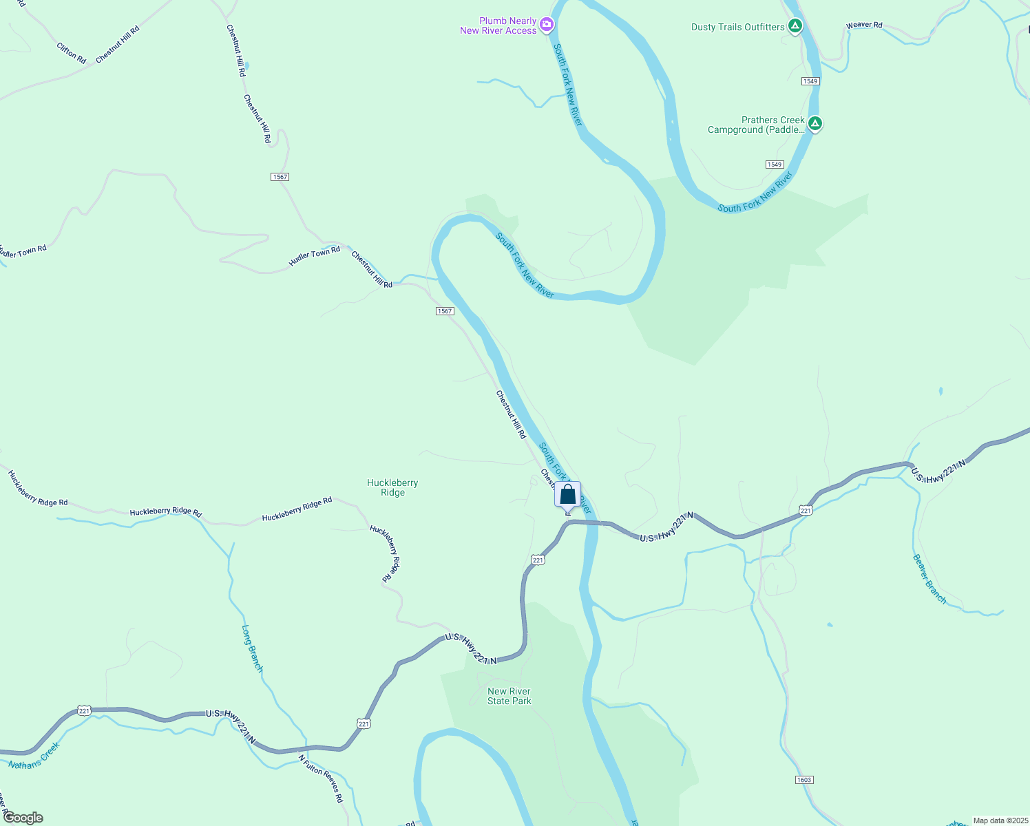 map of restaurants, bars, coffee shops, grocery stores, and more near 4818 Chestnut Hill Road in Crumpler