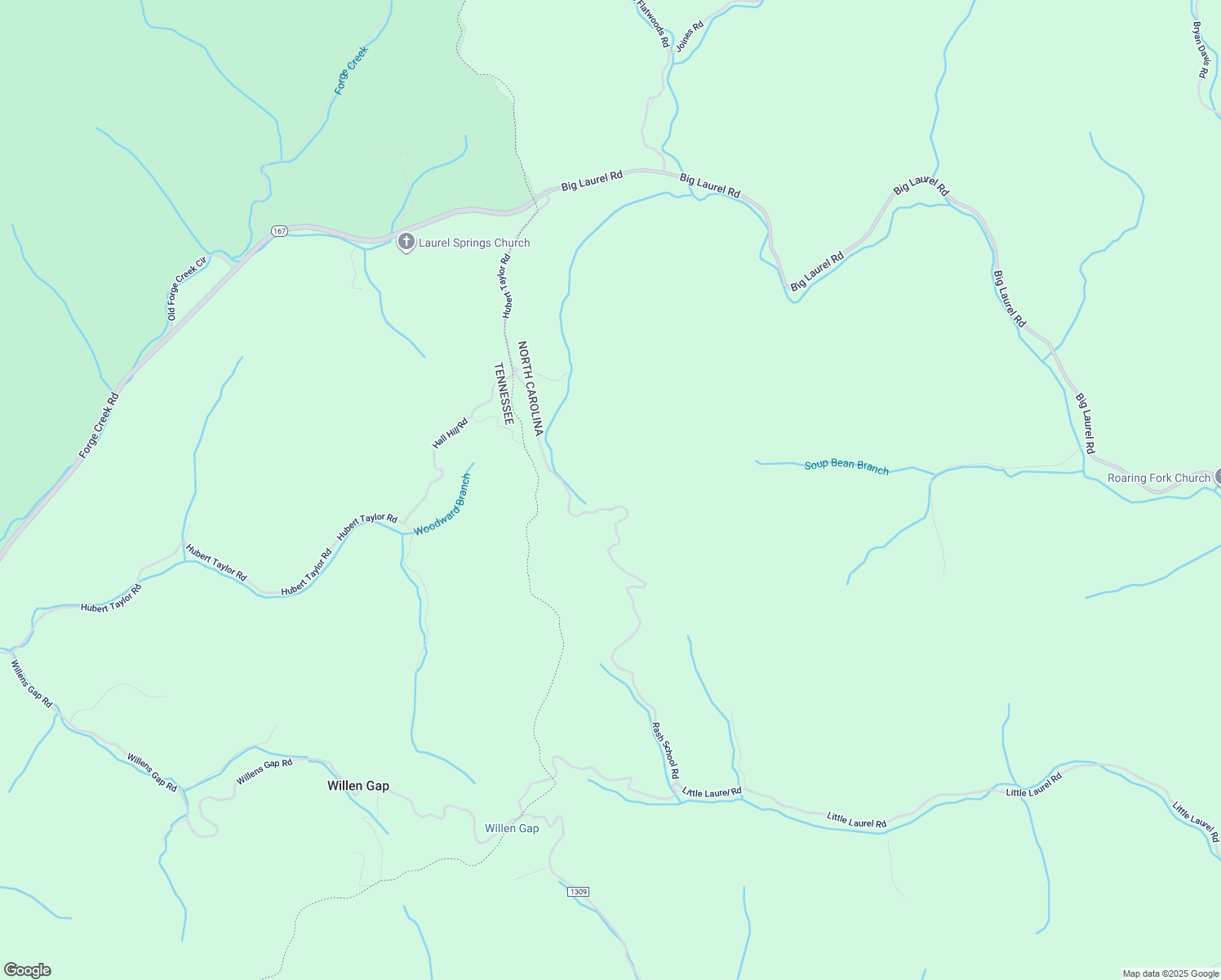 map of restaurants, bars, coffee shops, grocery stores, and more near 1403 Rash School Road in Creston