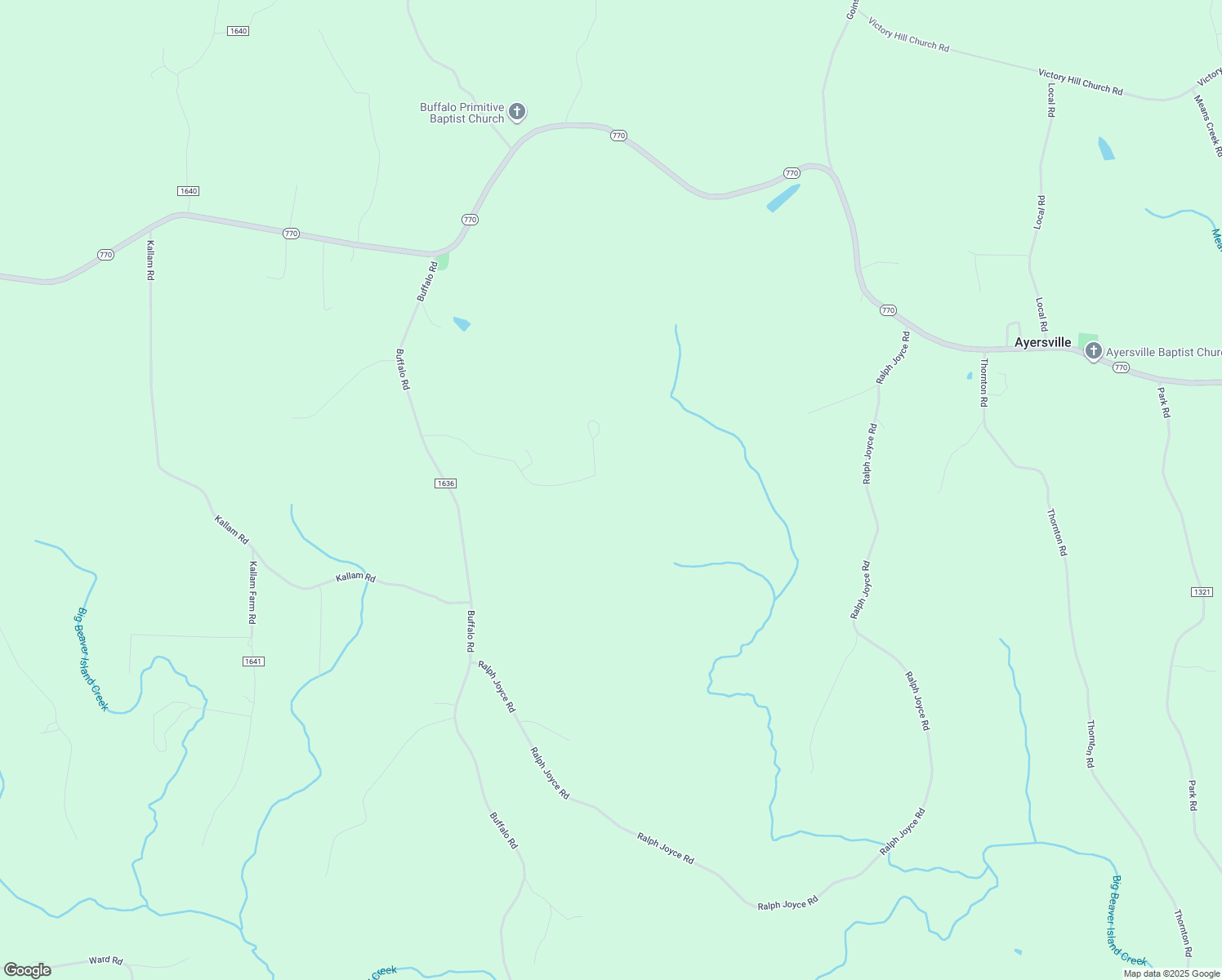 map of restaurants, bars, coffee shops, grocery stores, and more near 1270 Pebble Brook Road in Sandy Ridge