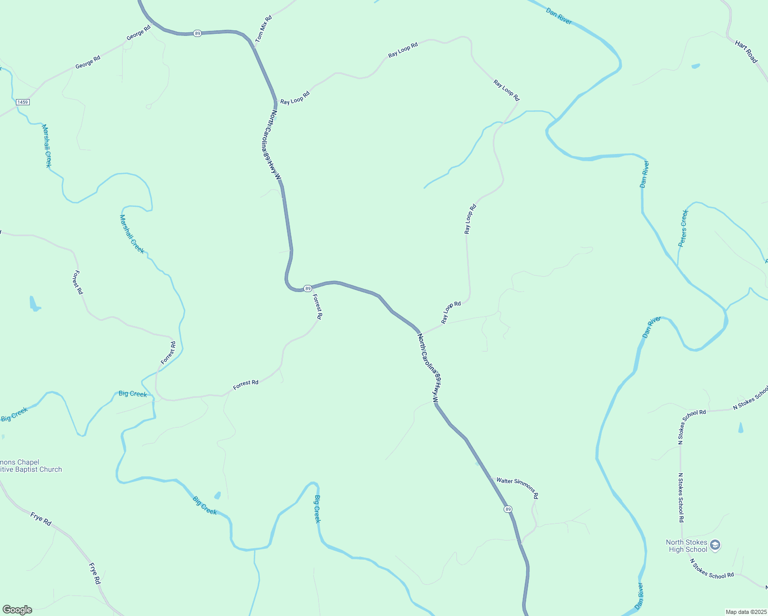 map of restaurants, bars, coffee shops, grocery stores, and more near 5045 North Carolina 89 Highway West in Westfield