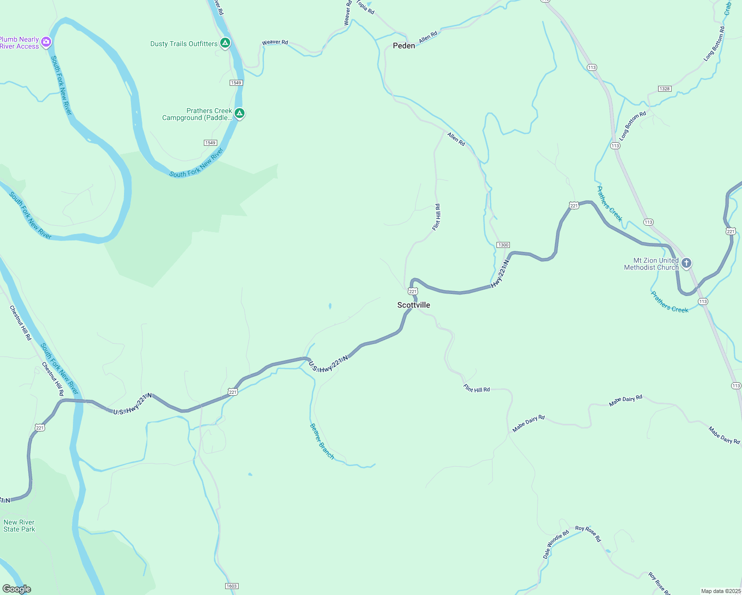 map of restaurants, bars, coffee shops, grocery stores, and more near 366 Frank McMillan Road in Scottville