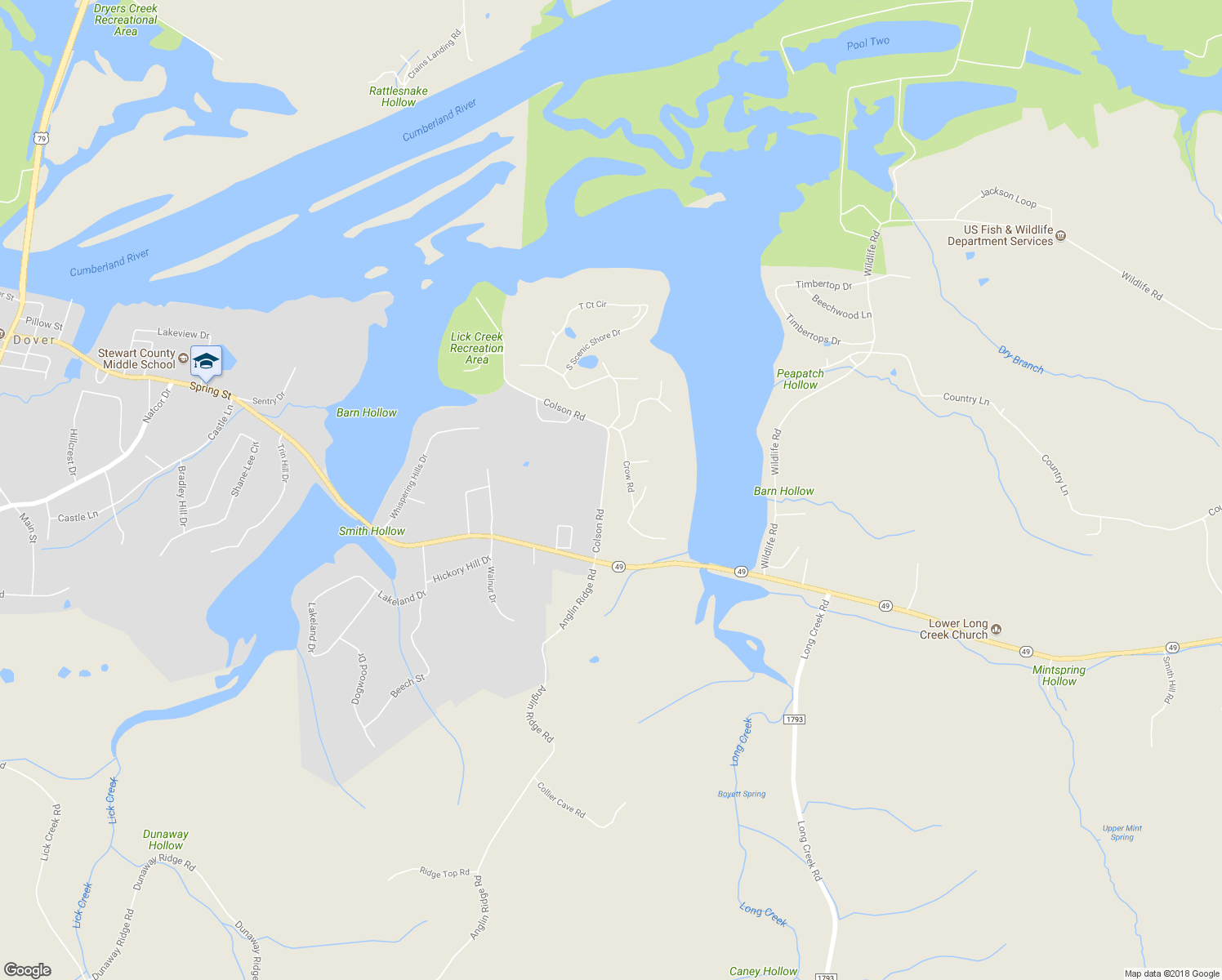 map of restaurants, bars, coffee shops, grocery stores, and more near 204 Colson Road in Dover