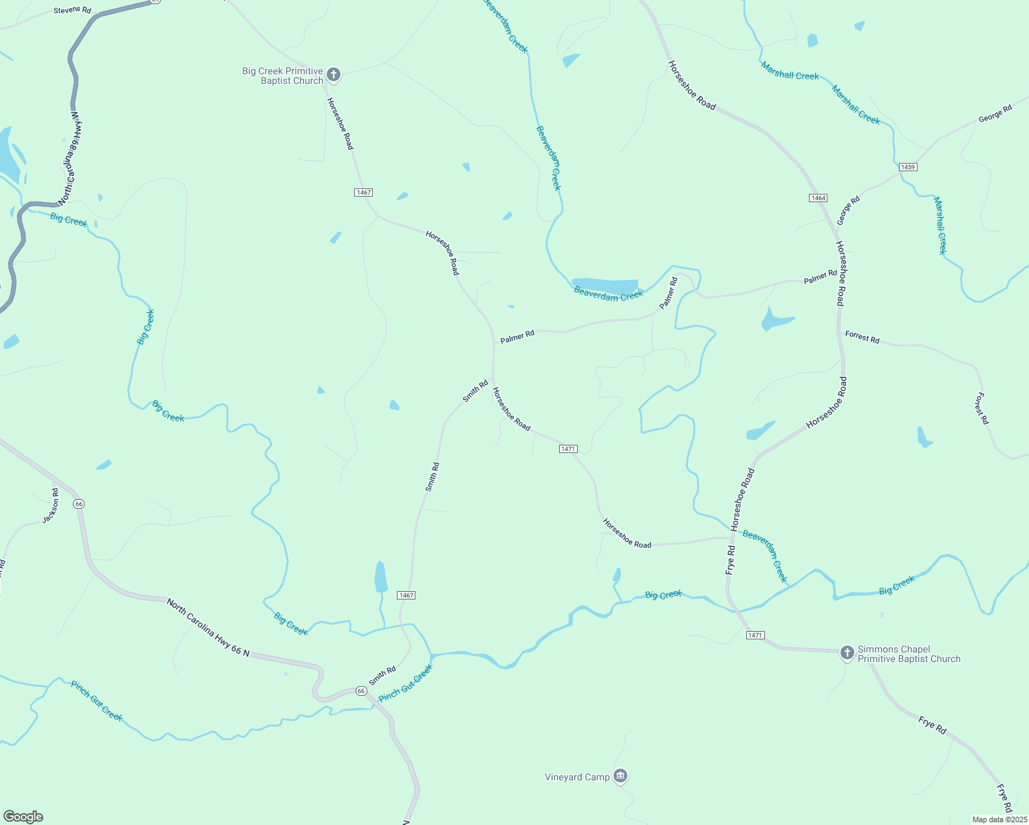 map of restaurants, bars, coffee shops, grocery stores, and more near 2880 Horseshoe Road in Pilot Mountain