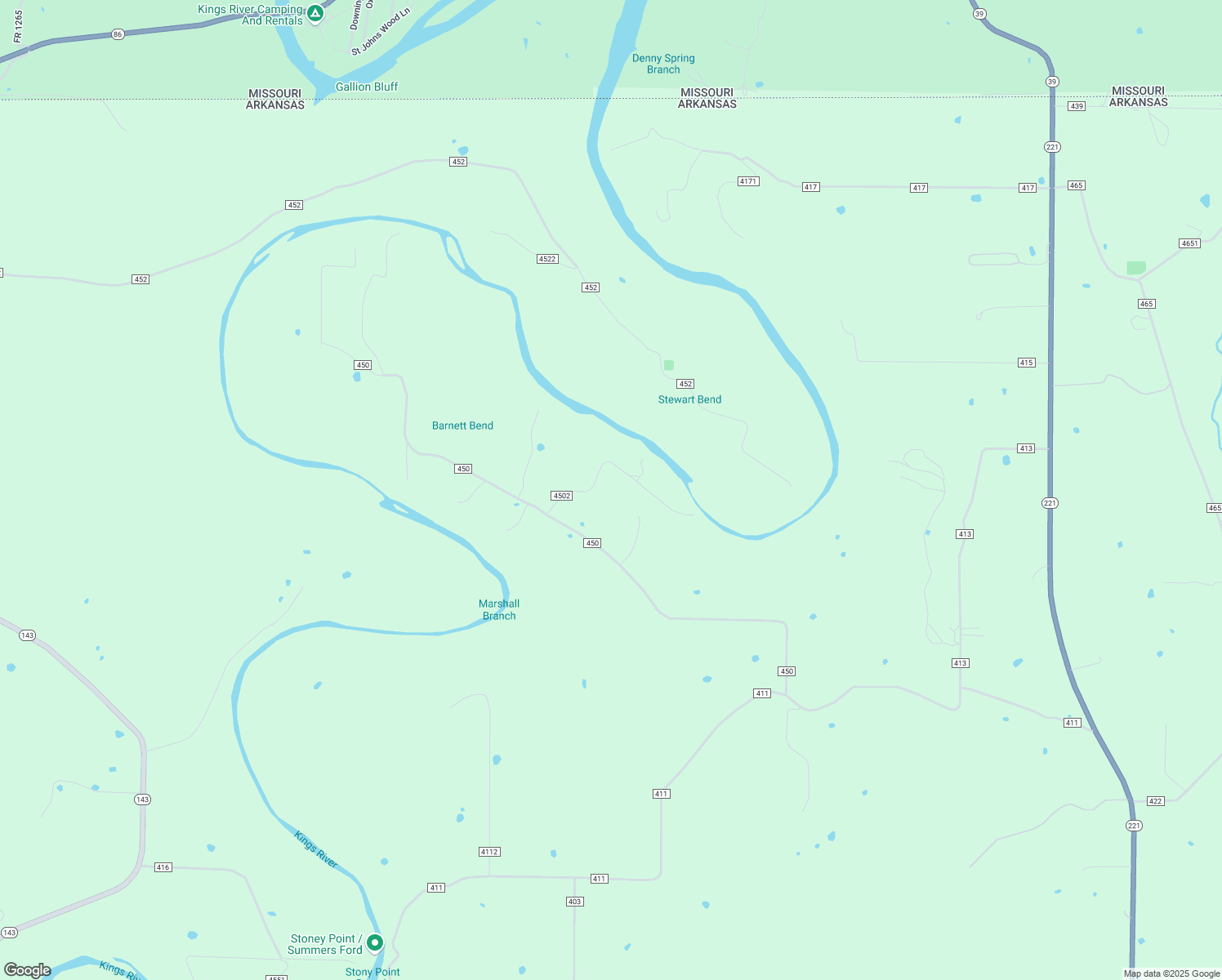 map of restaurants, bars, coffee shops, grocery stores, and more near 126 County Road 4502 in Berryville