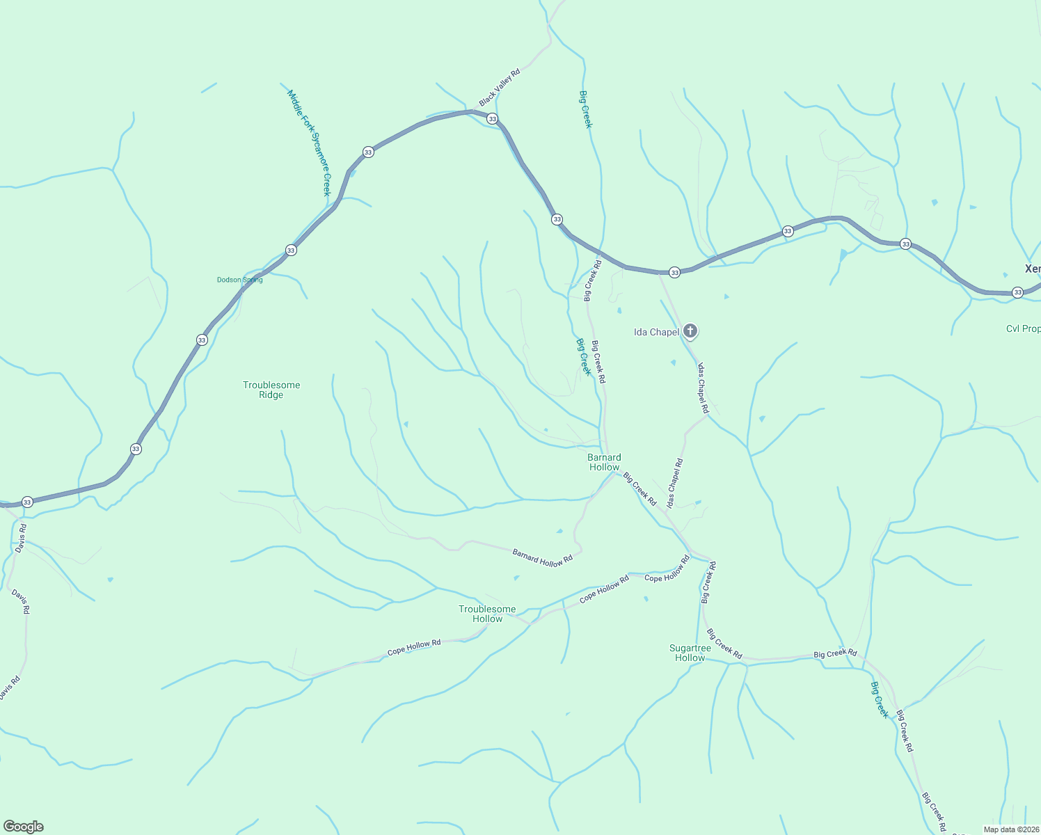 map of restaurants, bars, coffee shops, grocery stores, and more near Jones Sutton Road in Hancock County