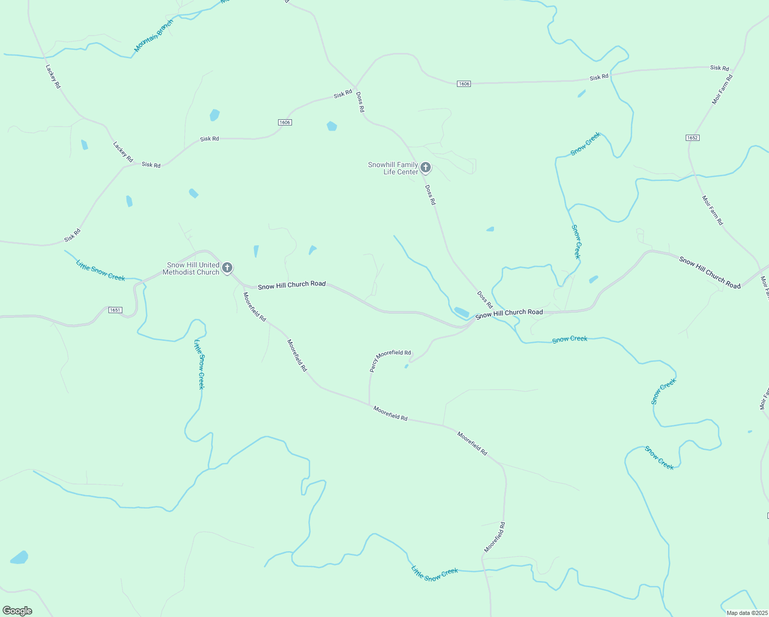 map of restaurants, bars, coffee shops, grocery stores, and more near 2421 Snow Hill Church Road in Danbury