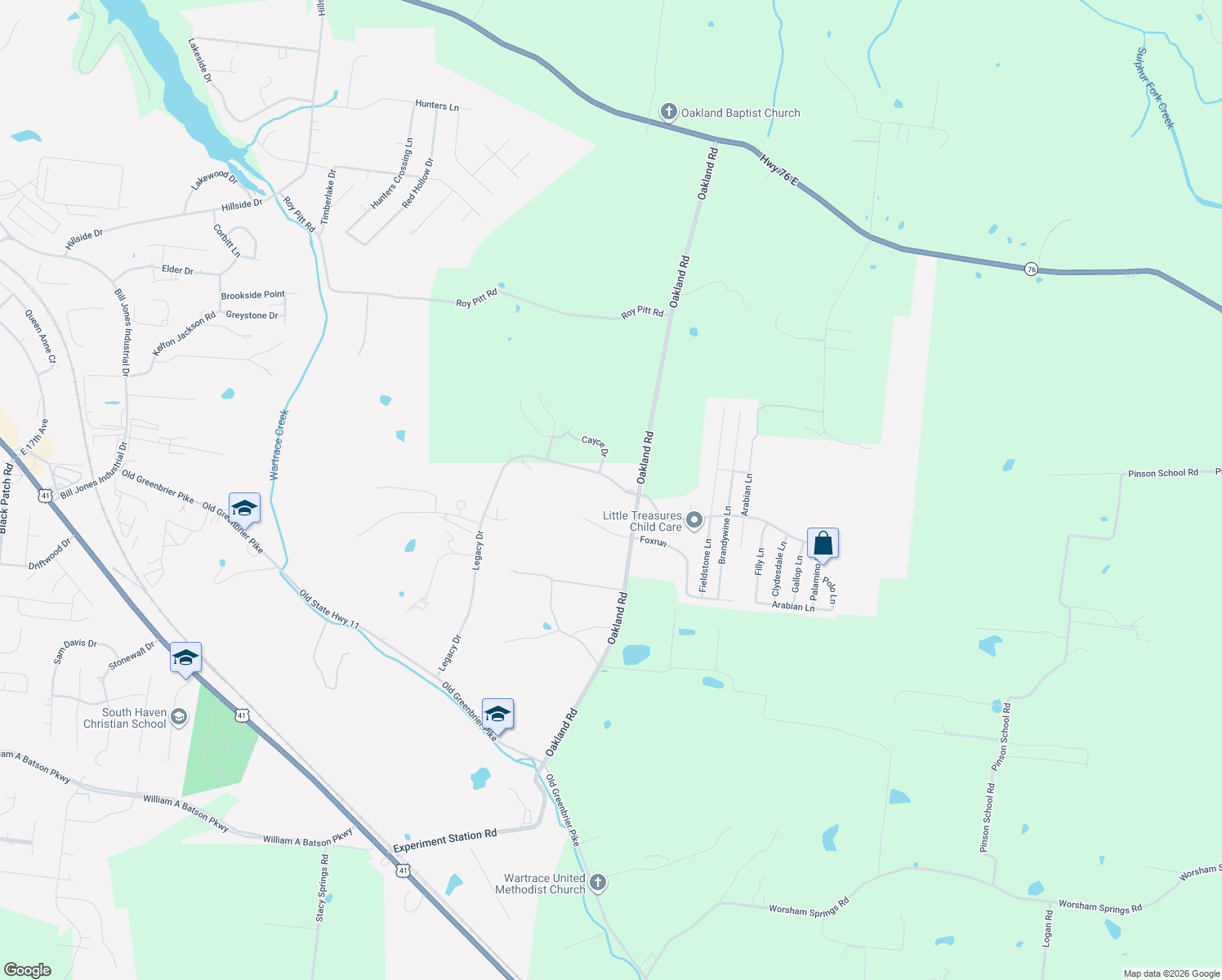 map of restaurants, bars, coffee shops, grocery stores, and more near 3641 Legacy Drive in Springfield