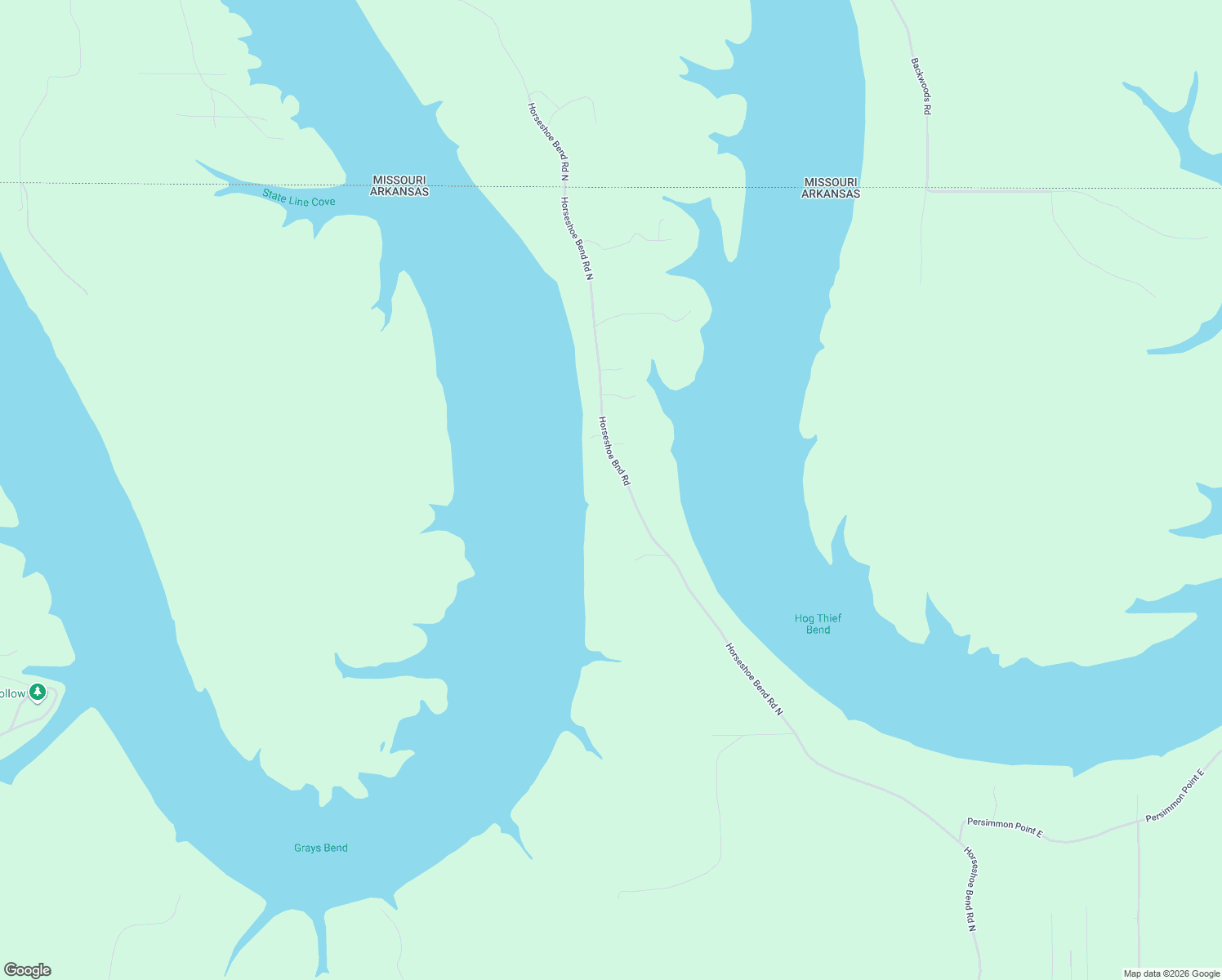 map of restaurants, bars, coffee shops, grocery stores, and more near 20030 Horseshoe Bend Road North in Lead Hill