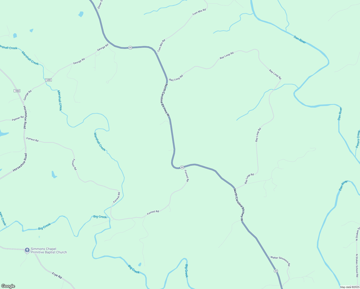 map of restaurants, bars, coffee shops, grocery stores, and more near 5416 North Carolina 89 Highway West in Lawsonville
