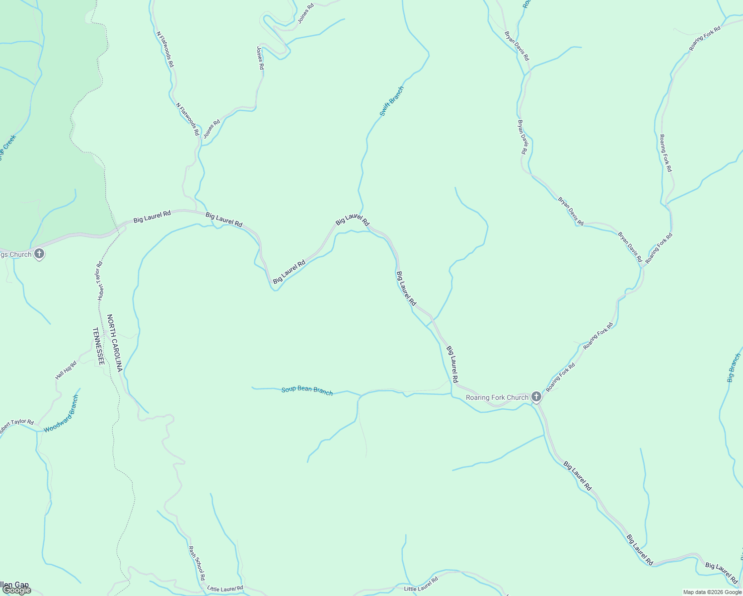 map of restaurants, bars, coffee shops, grocery stores, and more near 5935 Big Laurel Road in Creston