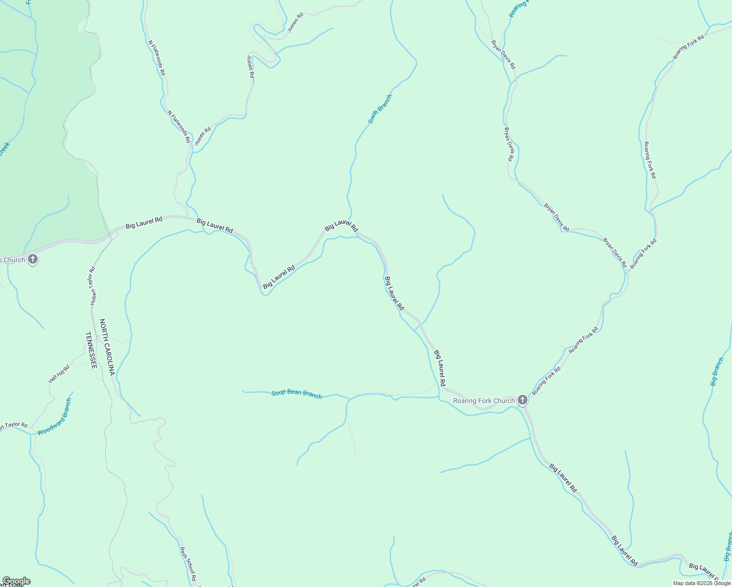 map of restaurants, bars, coffee shops, grocery stores, and more near 5935 Big Laurel Road in Creston