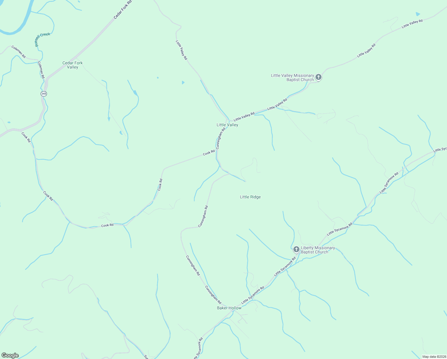 map of restaurants, bars, coffee shops, grocery stores, and more near 364 Cunningham Road in Tazewell