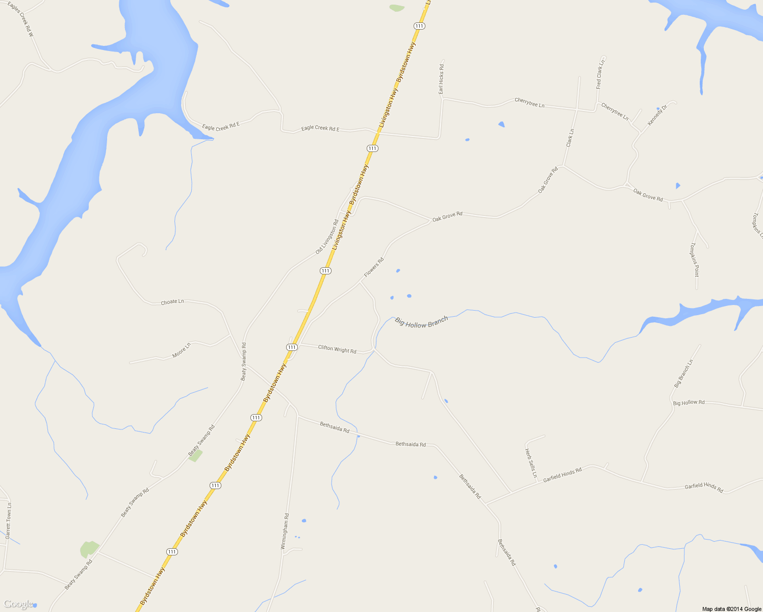 map of restaurants, bars, coffee shops, grocery stores, and more near 3035 Ester Jones Road in Monroe